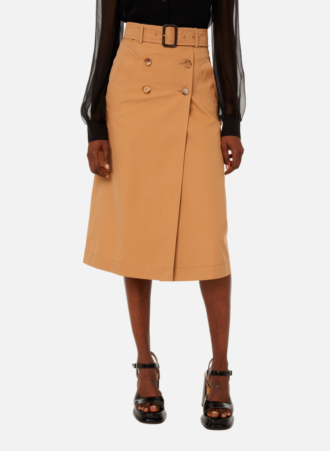 Flared cotton-blend skirt MOSCHINO
