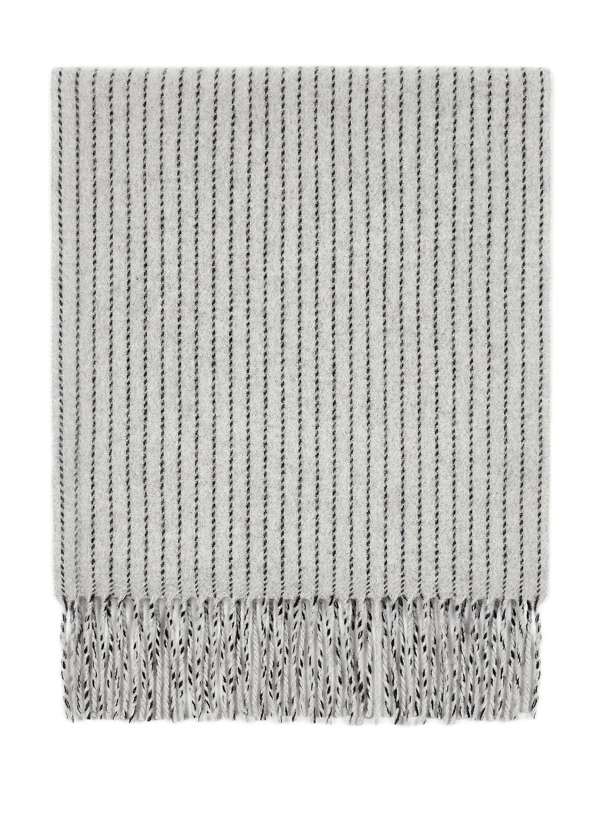SAISON 1865 Annibale cashmere and wool scarf  Grey