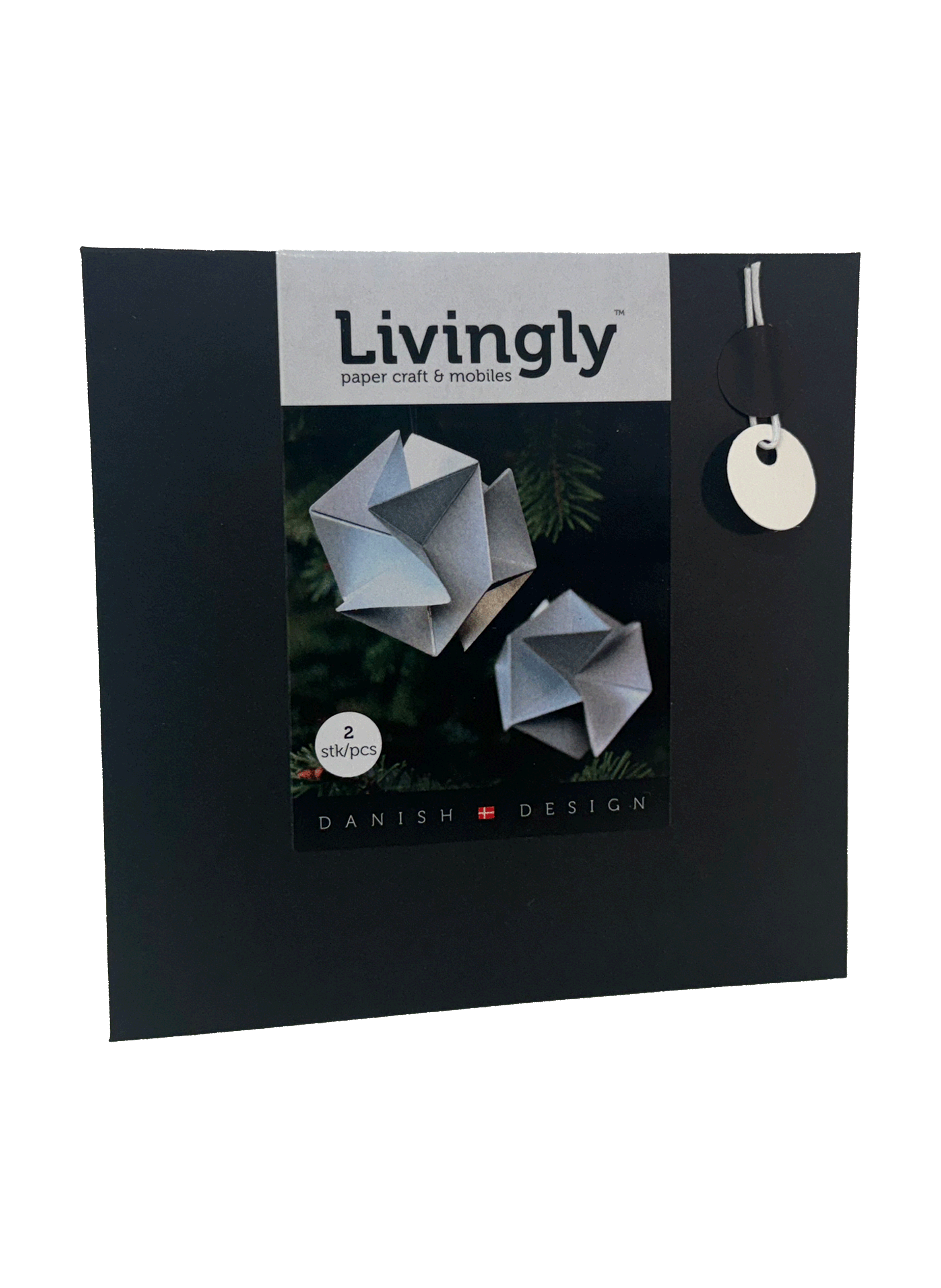 Paper Origami Set of 2 LIVINGLY White