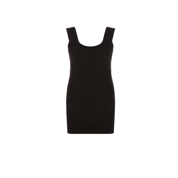 Shop Alexander Wang Ribbed Mini Dress In Black
