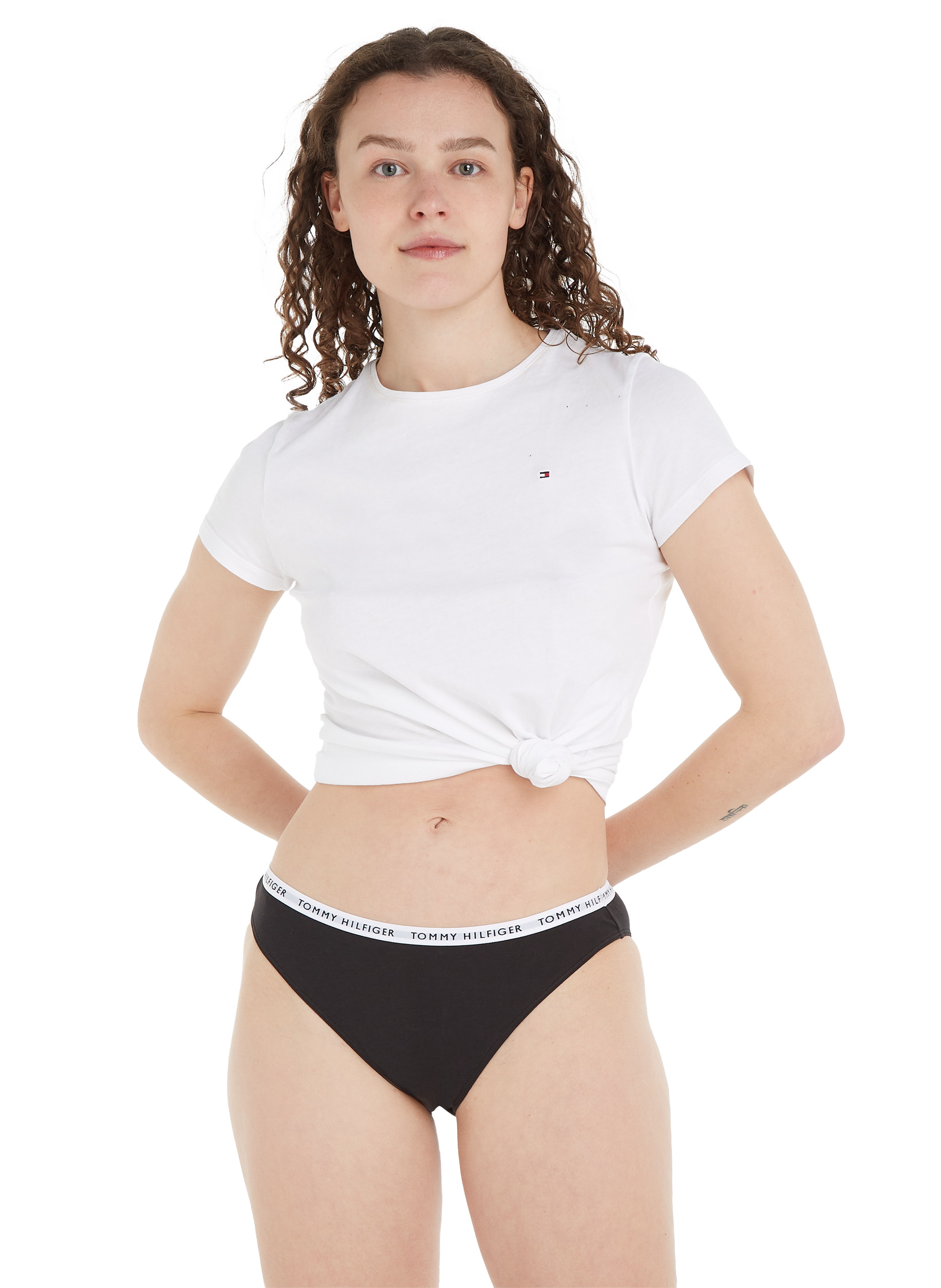 Lot de trois culottes en coton recyclé TOMMY HILFIGER Multicolore