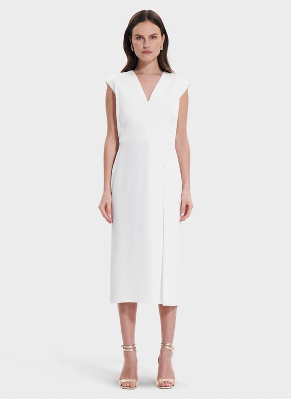 Robe ecru évasée - roussel Blanc by ZAPA ZAPA Robe ecru évasée - roussel Blanc