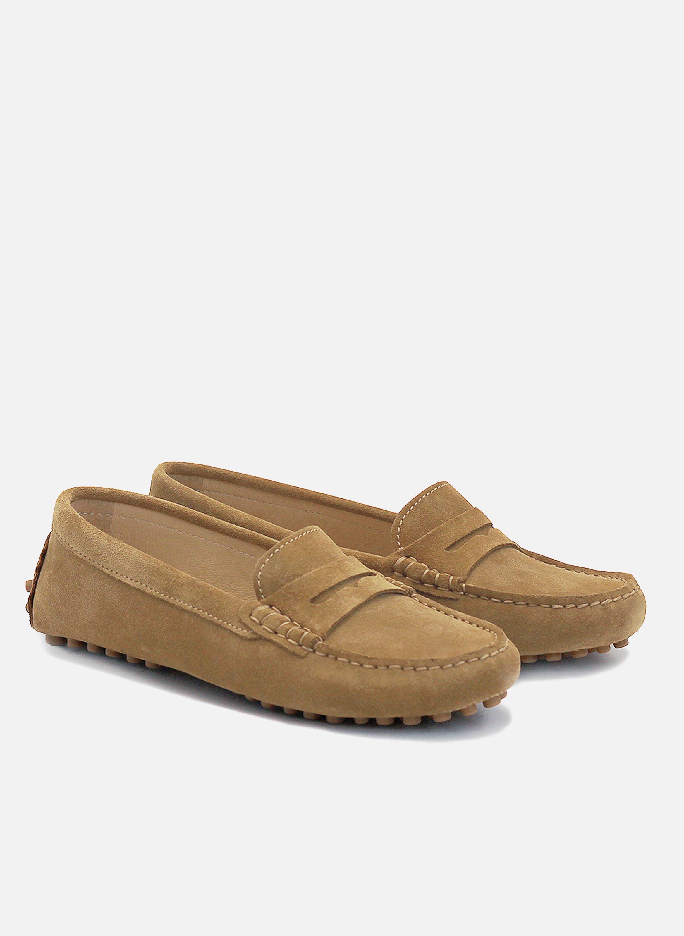 Mocassins femme cuir daim Marron Jules jenn Femme