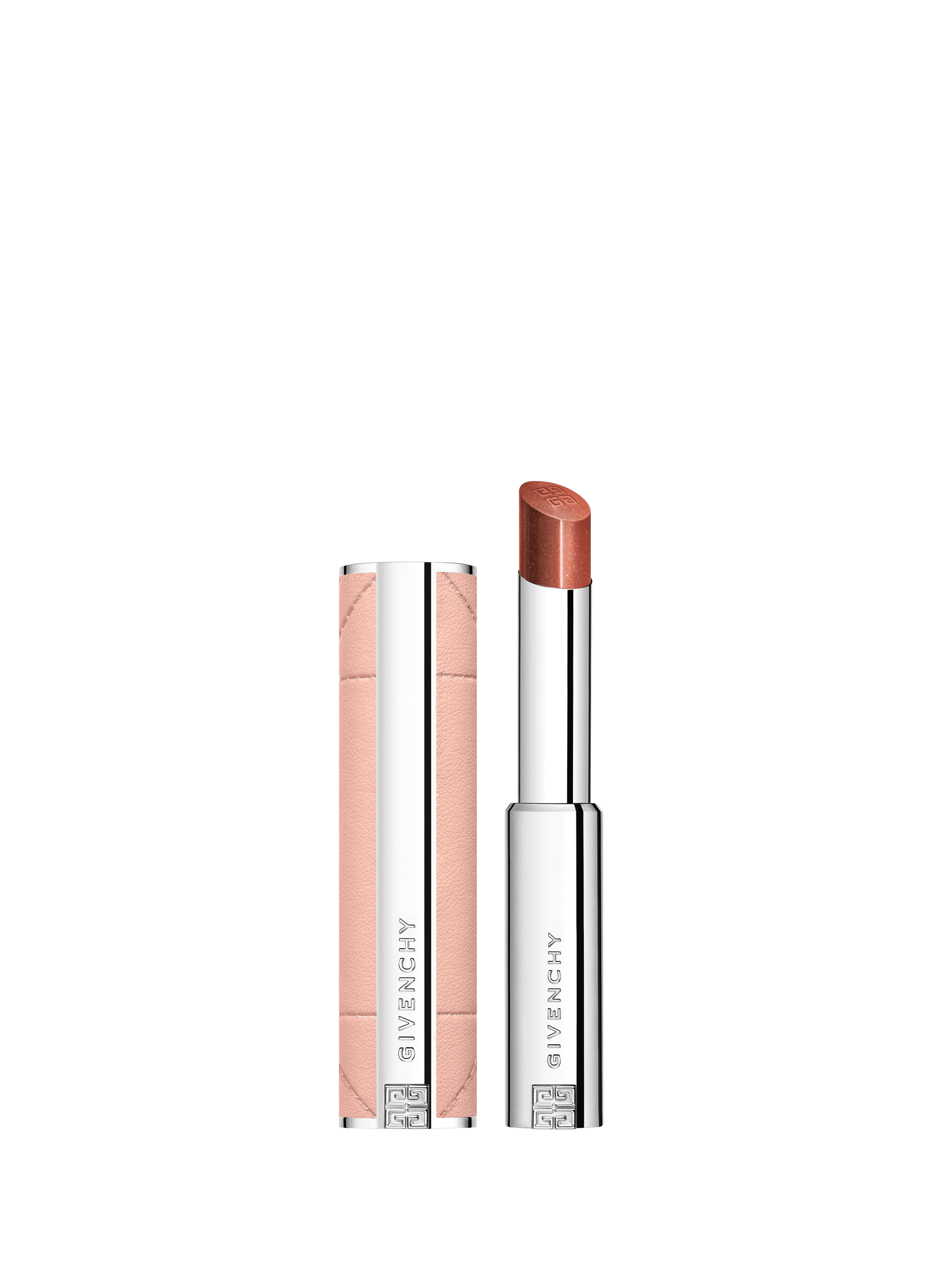 Rose Perfecto Shine Serum Lipstick - Rouge à lèvres brillant et soin GIVENCHY N117 - chilling brown