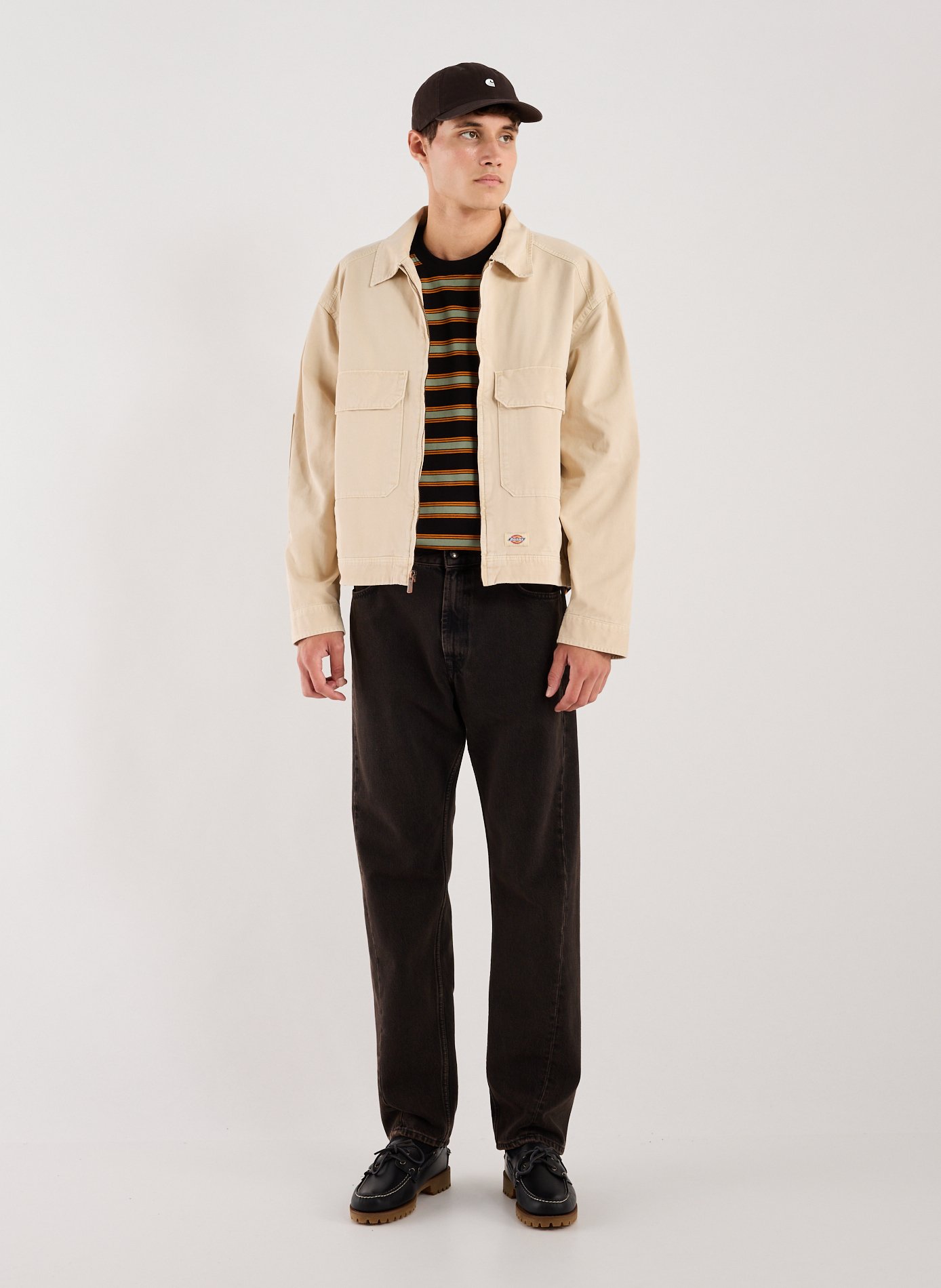 Jacket with classic cotton collar DICKIES Beige