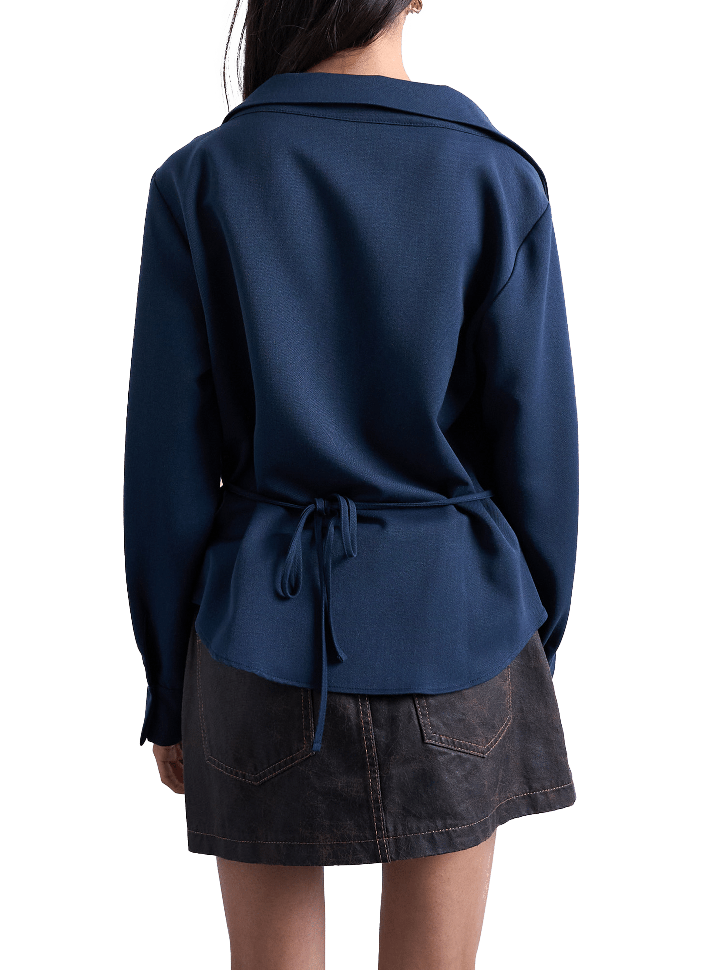 Cotton shirt TOPSHOP Blue