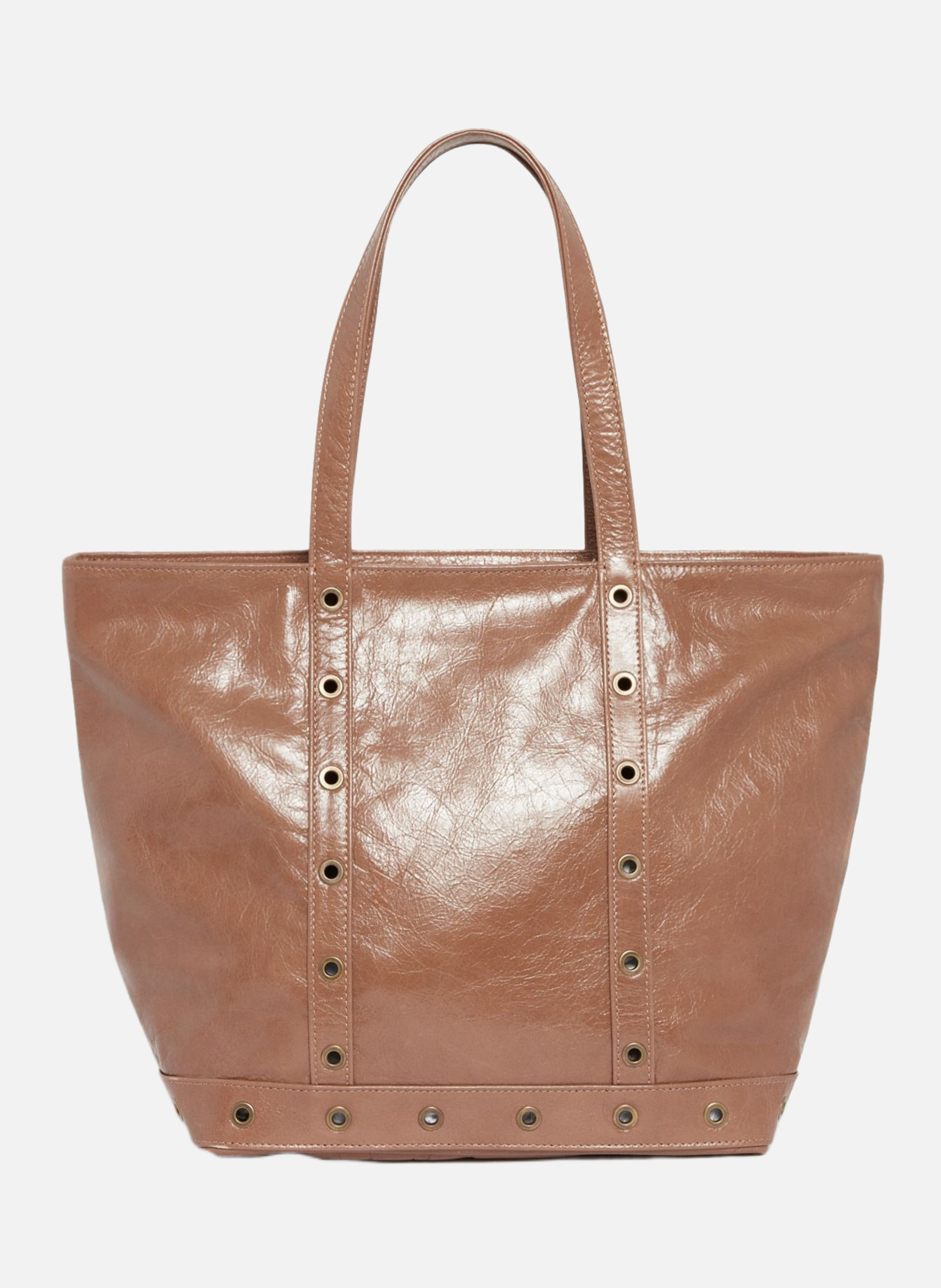 VANESSA BRUNO Cabas m en cuir Marron