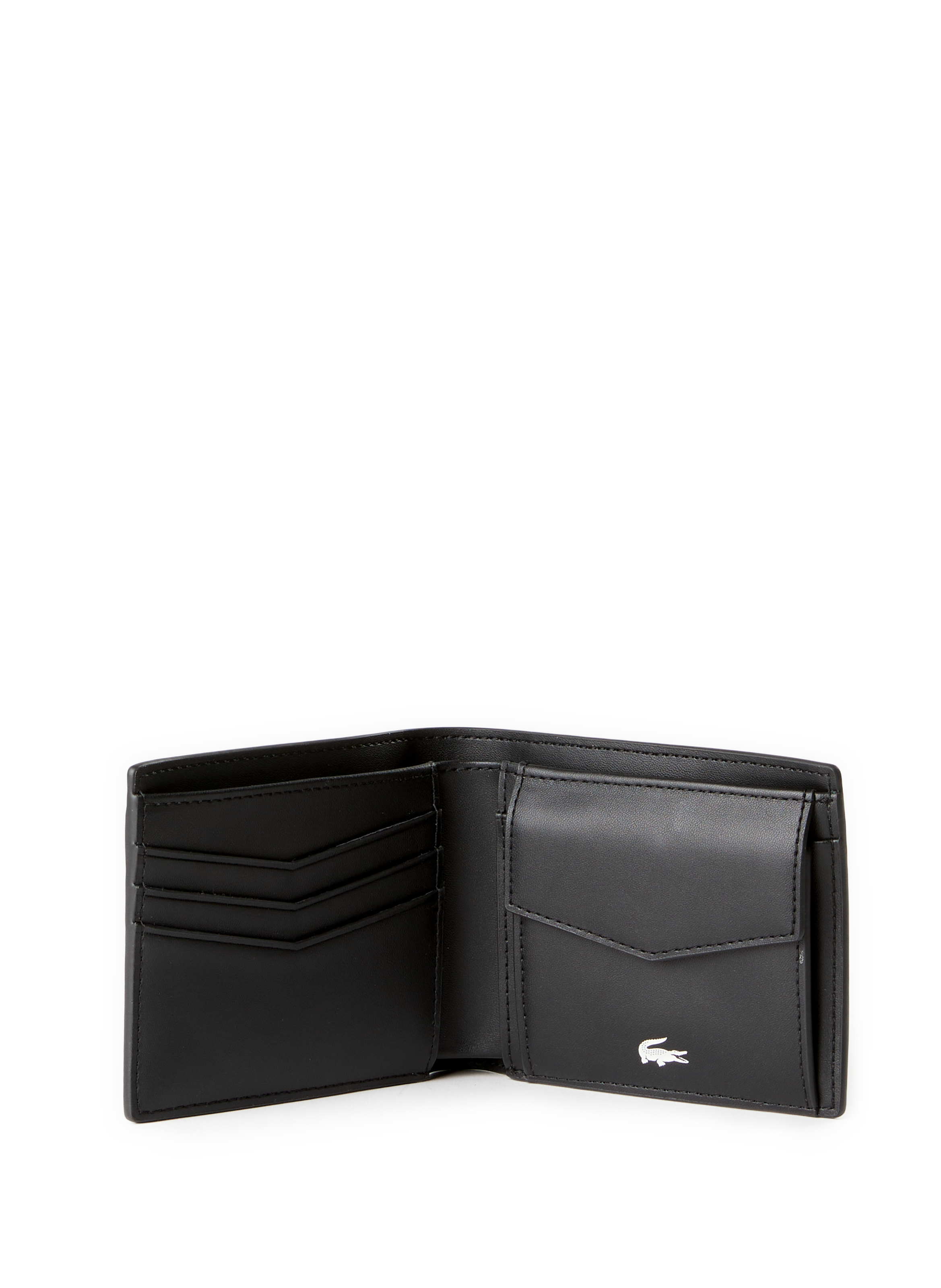  Leather wallet LACOSTE Black