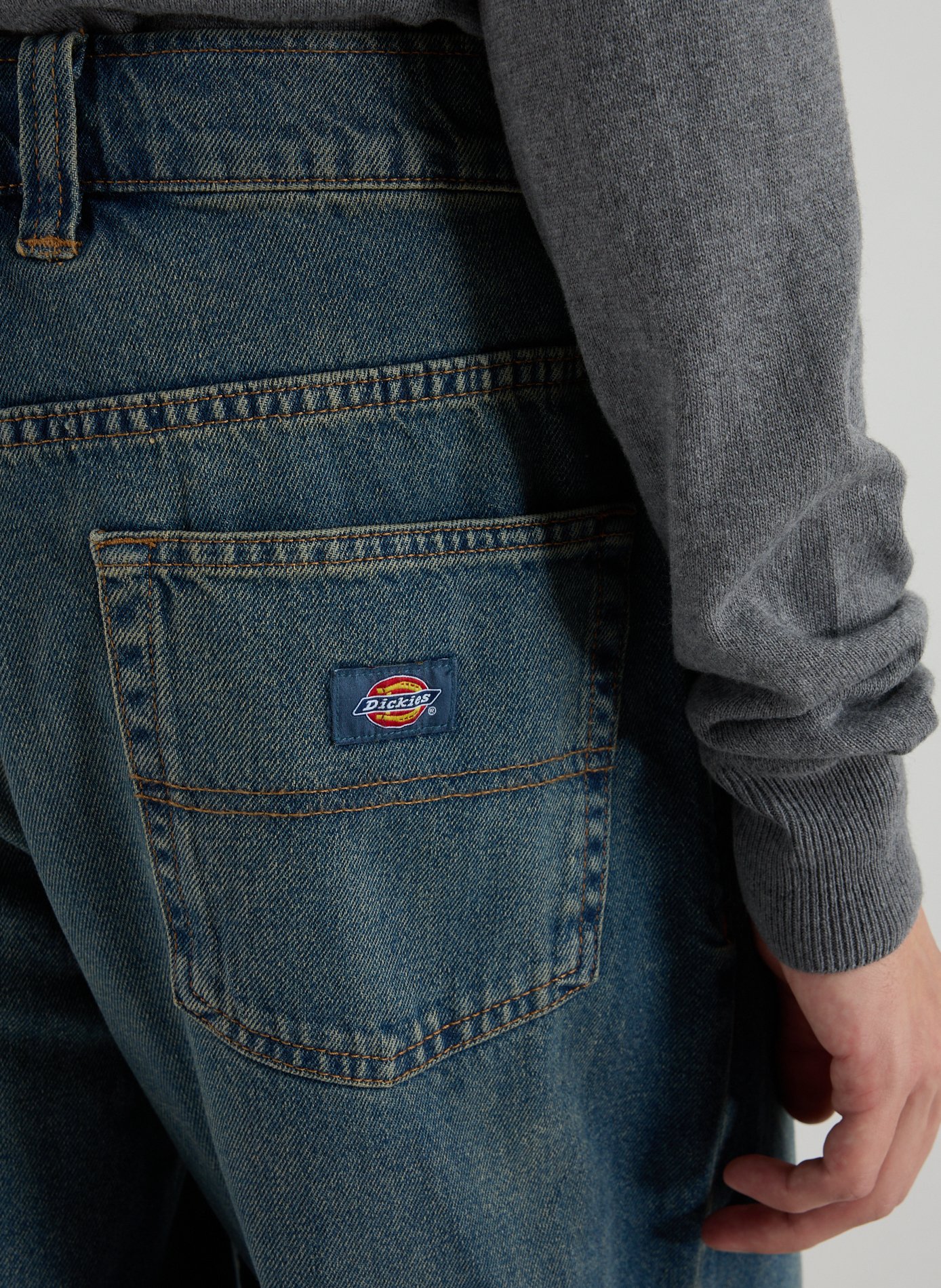 Straight cotton jeans DICKIES Blue