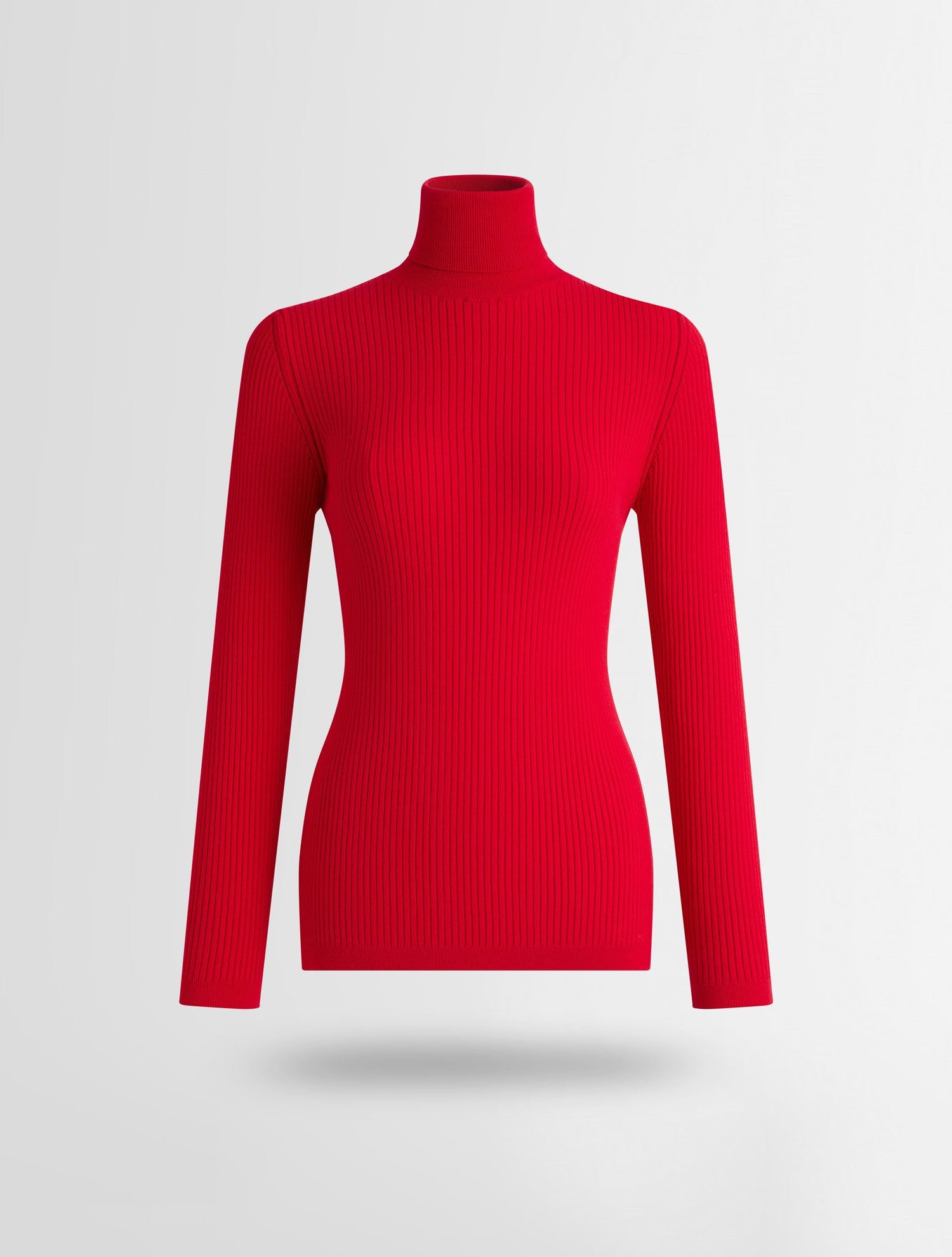 Pull ancelle col roulé coupe regular FUSALP Rouge