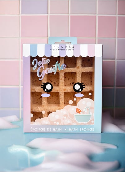 Waffle Shower Sponge INUWET Waffle Shower Sponge INUWET
