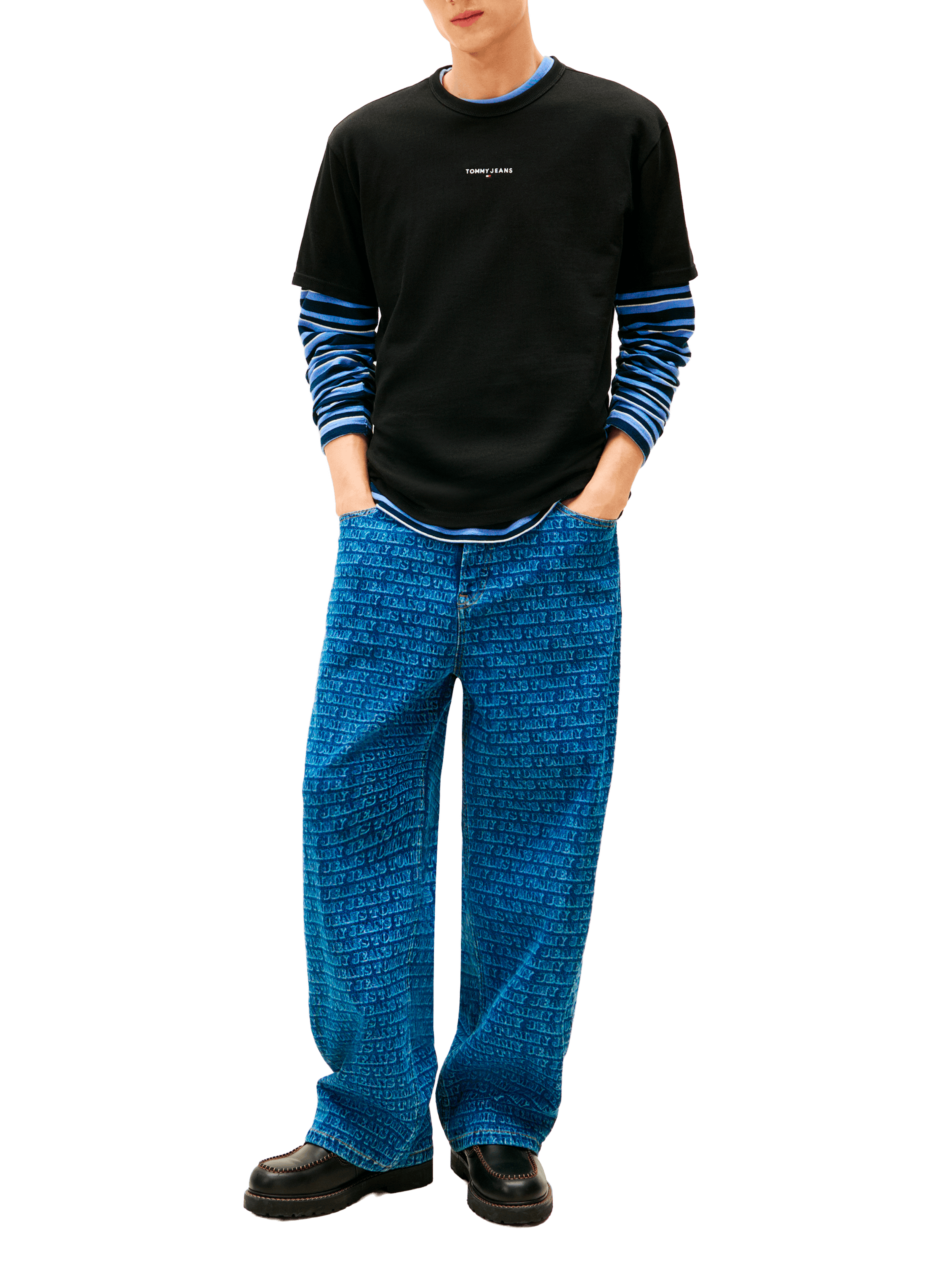 T-shirt à logo TOMMY HILFIGER Noir