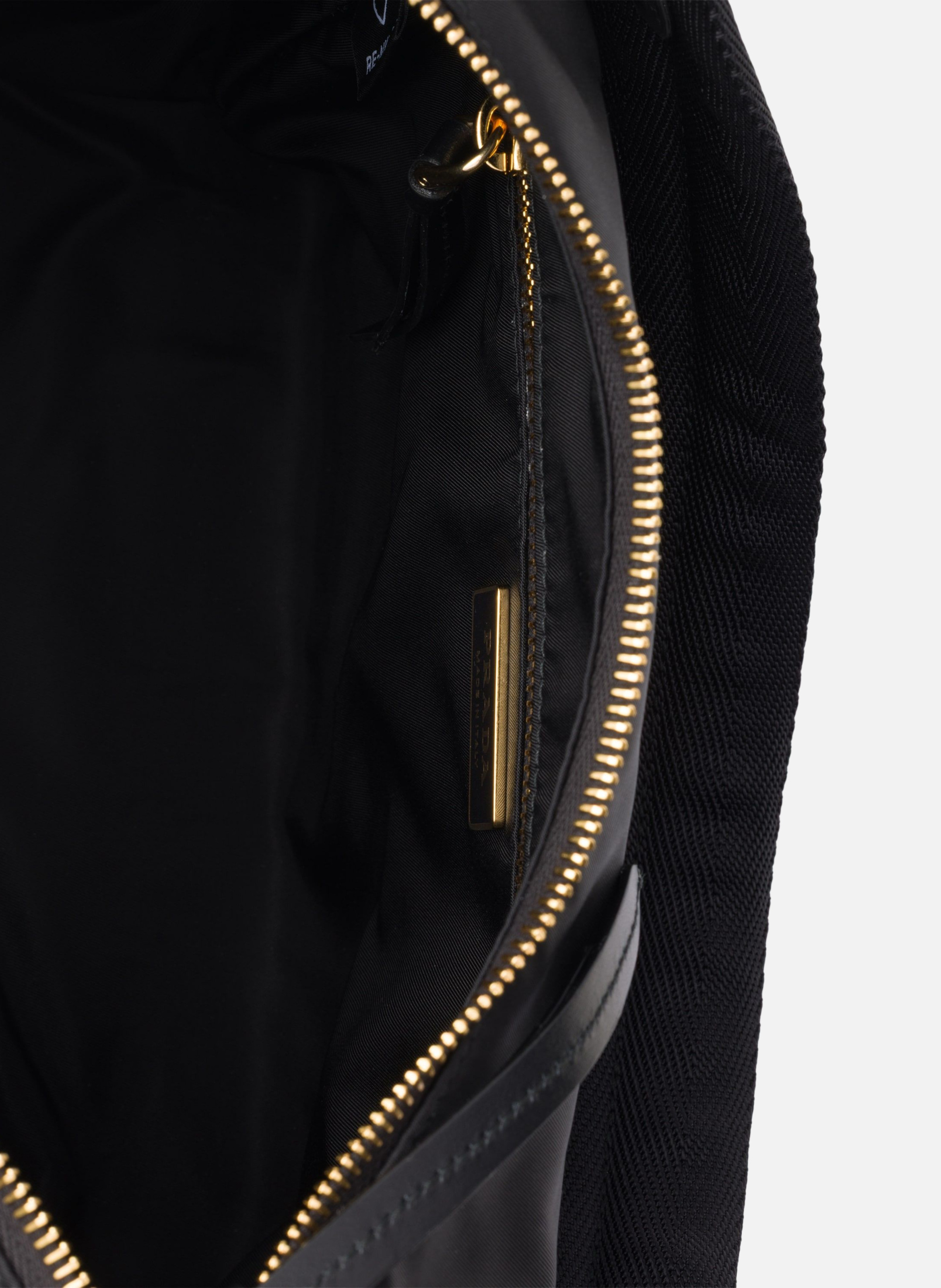 Grand sac prada explore en re-nylon et cuir PRADA Noir