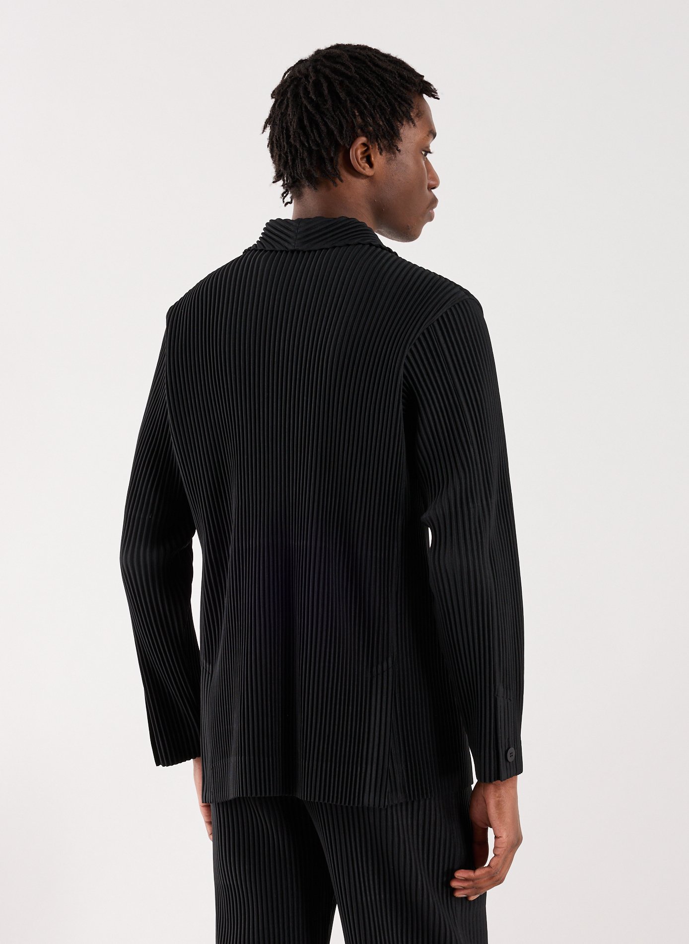 Striped Blazer HOMME PLISSE ISSEY MIYAKE Black