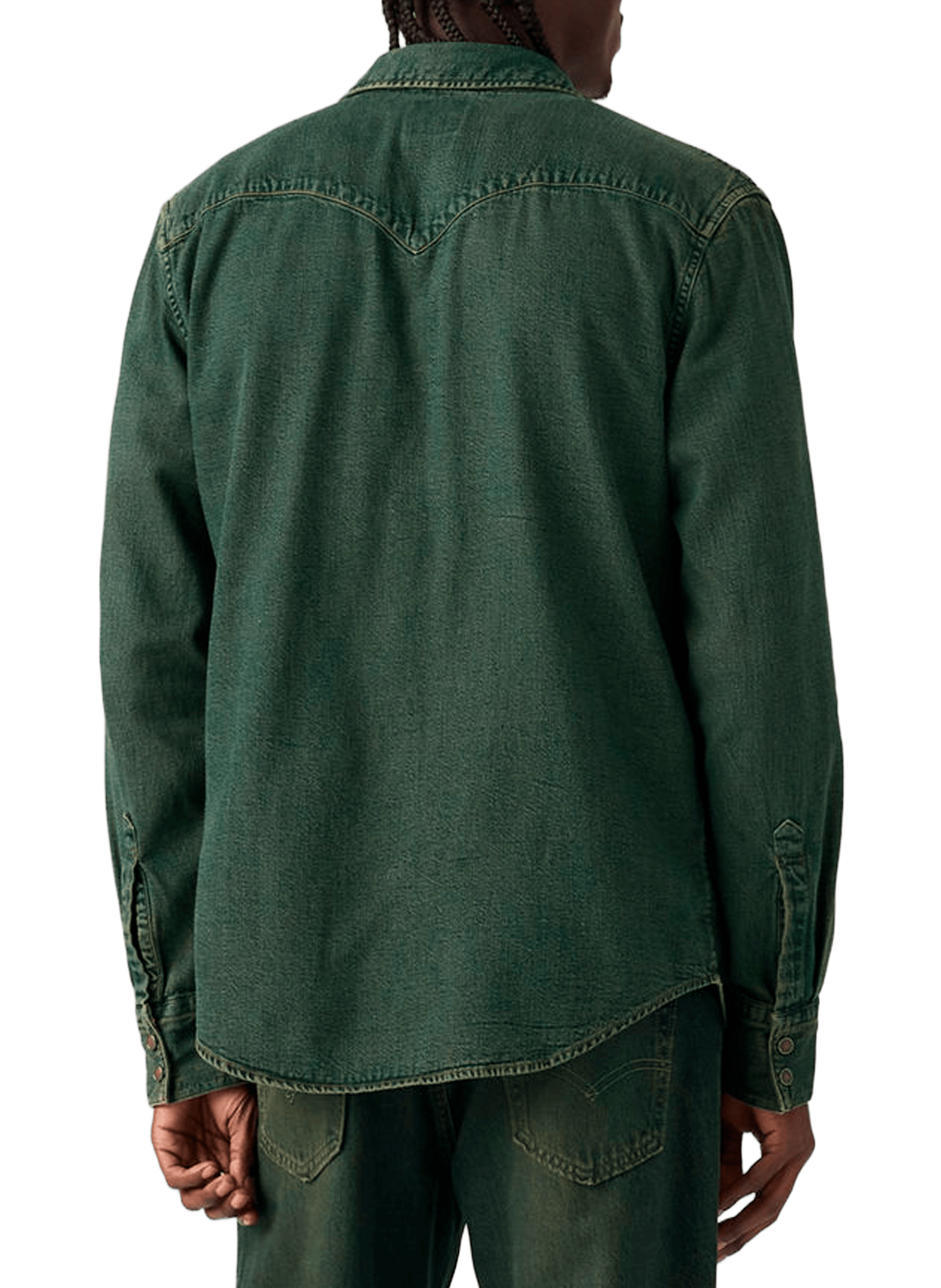 Chemise droite en coton LEVI'S Bleu