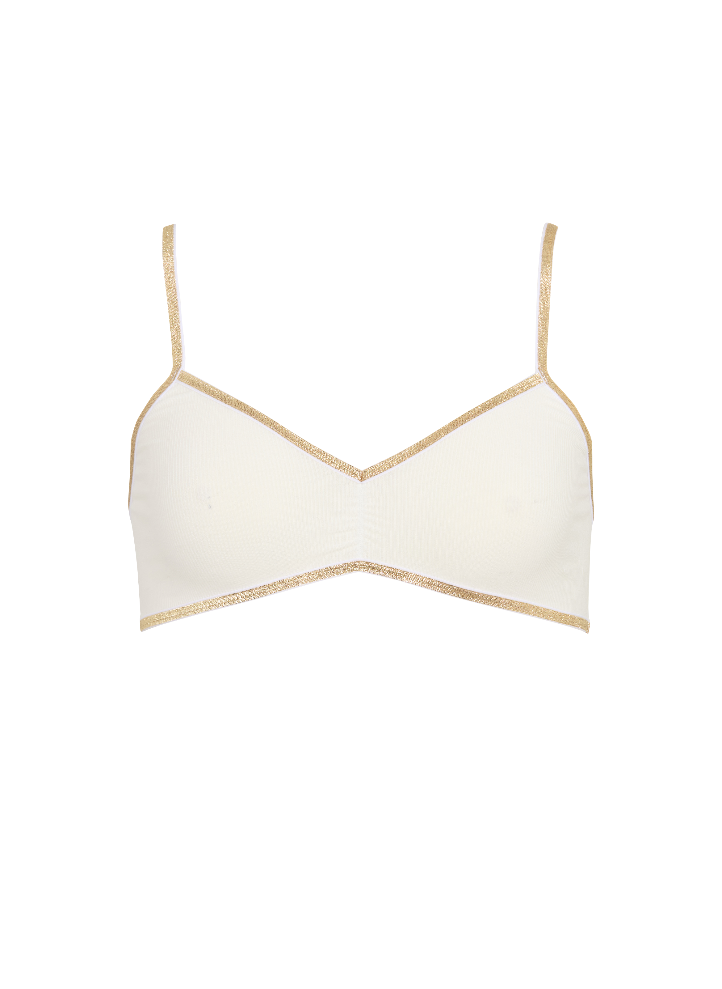 Brassière à bandes contrastantes LA NOUVELLE Blanc