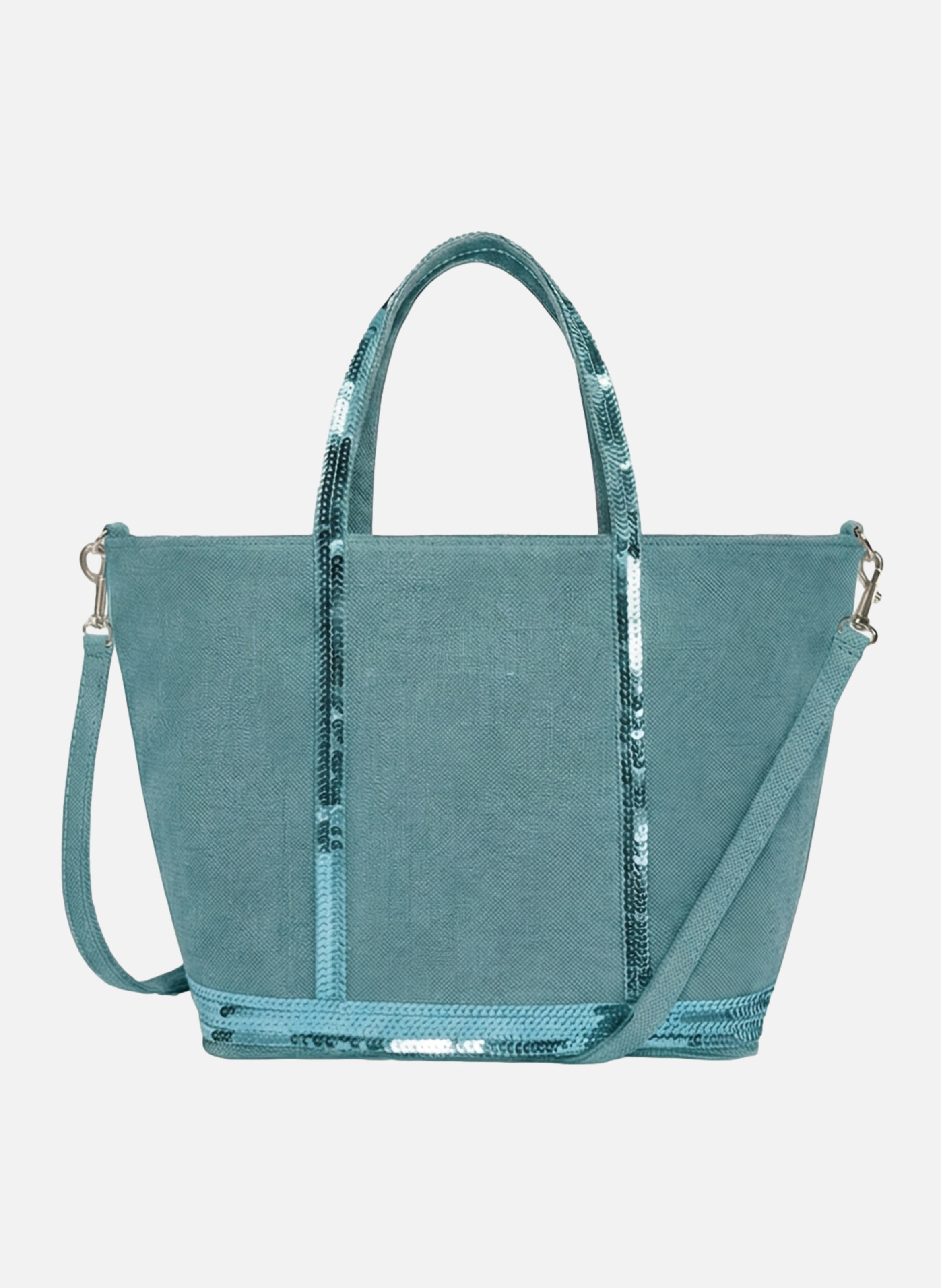 Cabas s zippé en lin VANESSA BRUNO Bleu