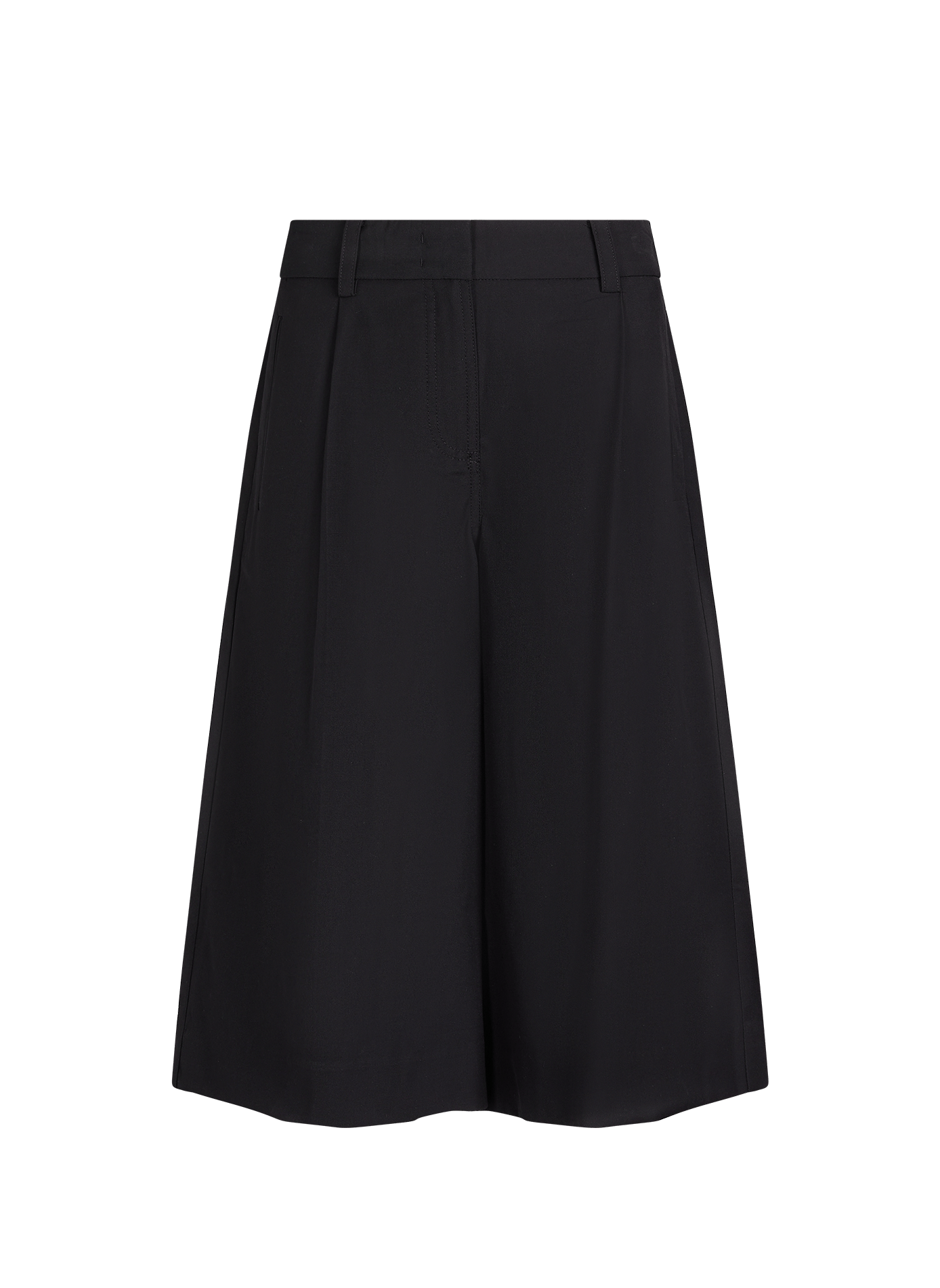 Bermuda droit Paula à taille moyenne ROUGE EDIT Noir