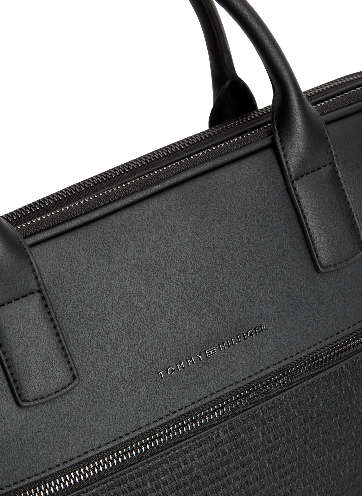 Poche d'ordinateur à bandoulière TOMMY HILFIGER Noir