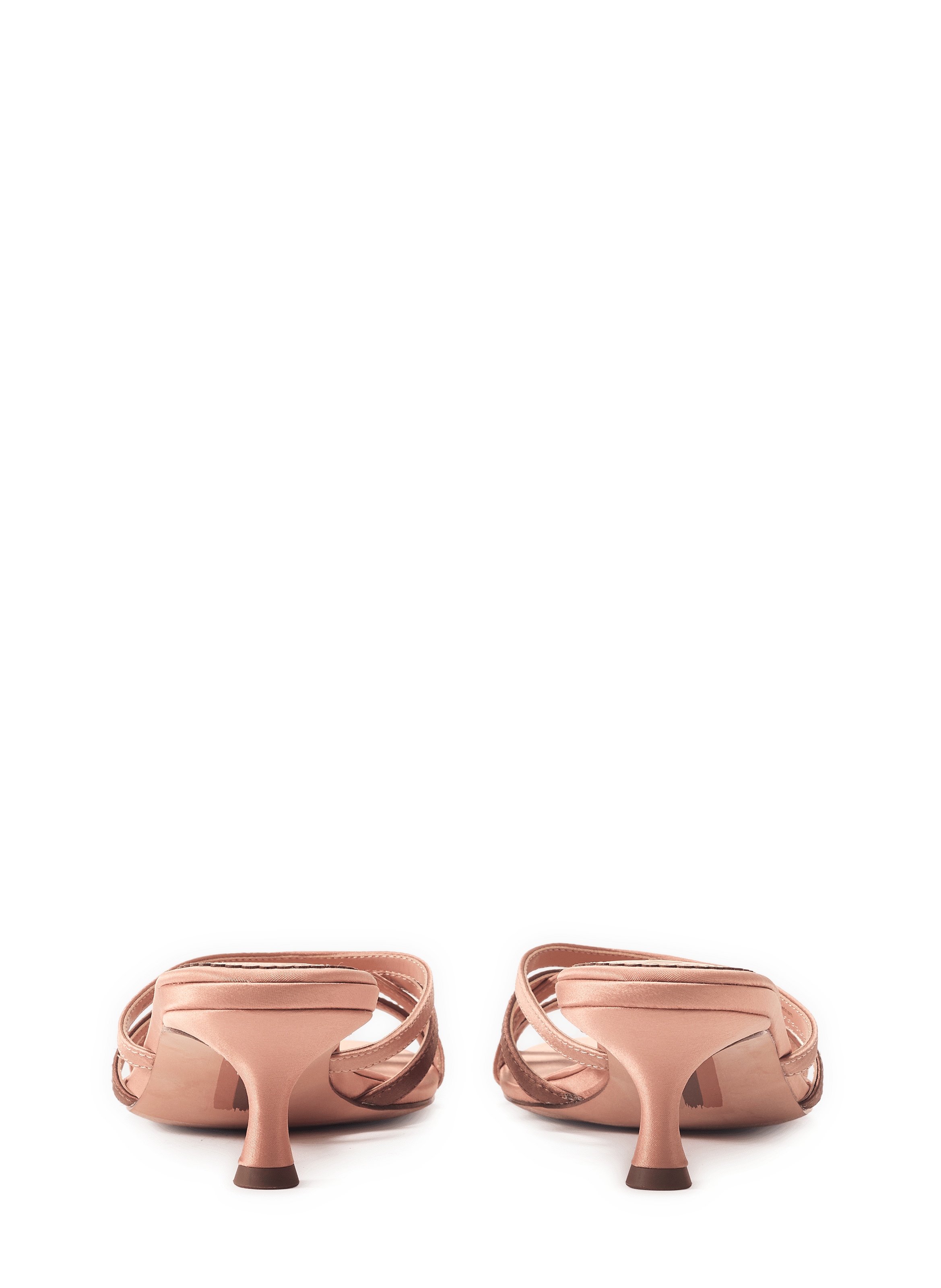 Sandales satinées à talon Camille  SAM EDELMAN Rose