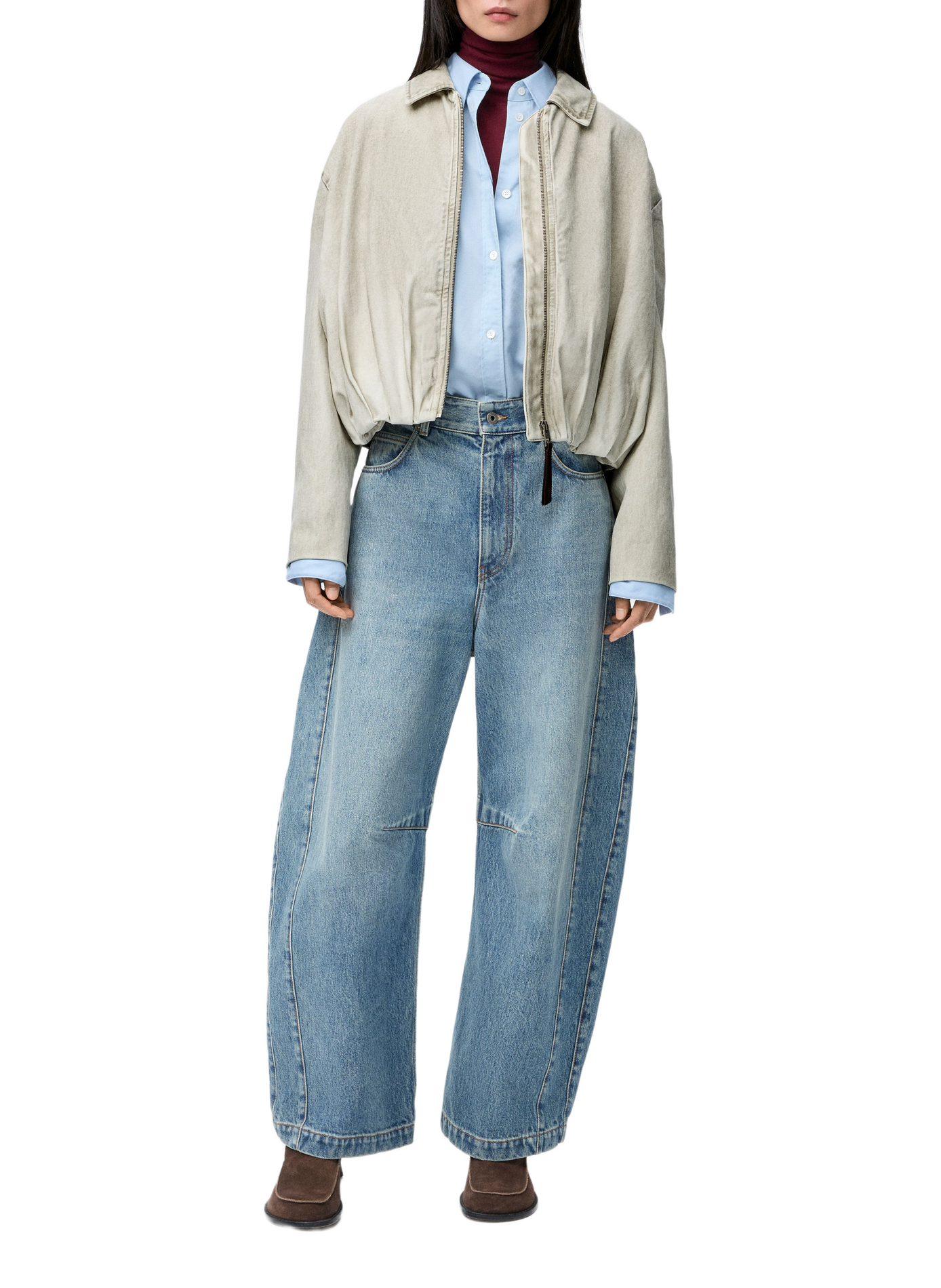 Cotton draped jacket LOEWE Grey