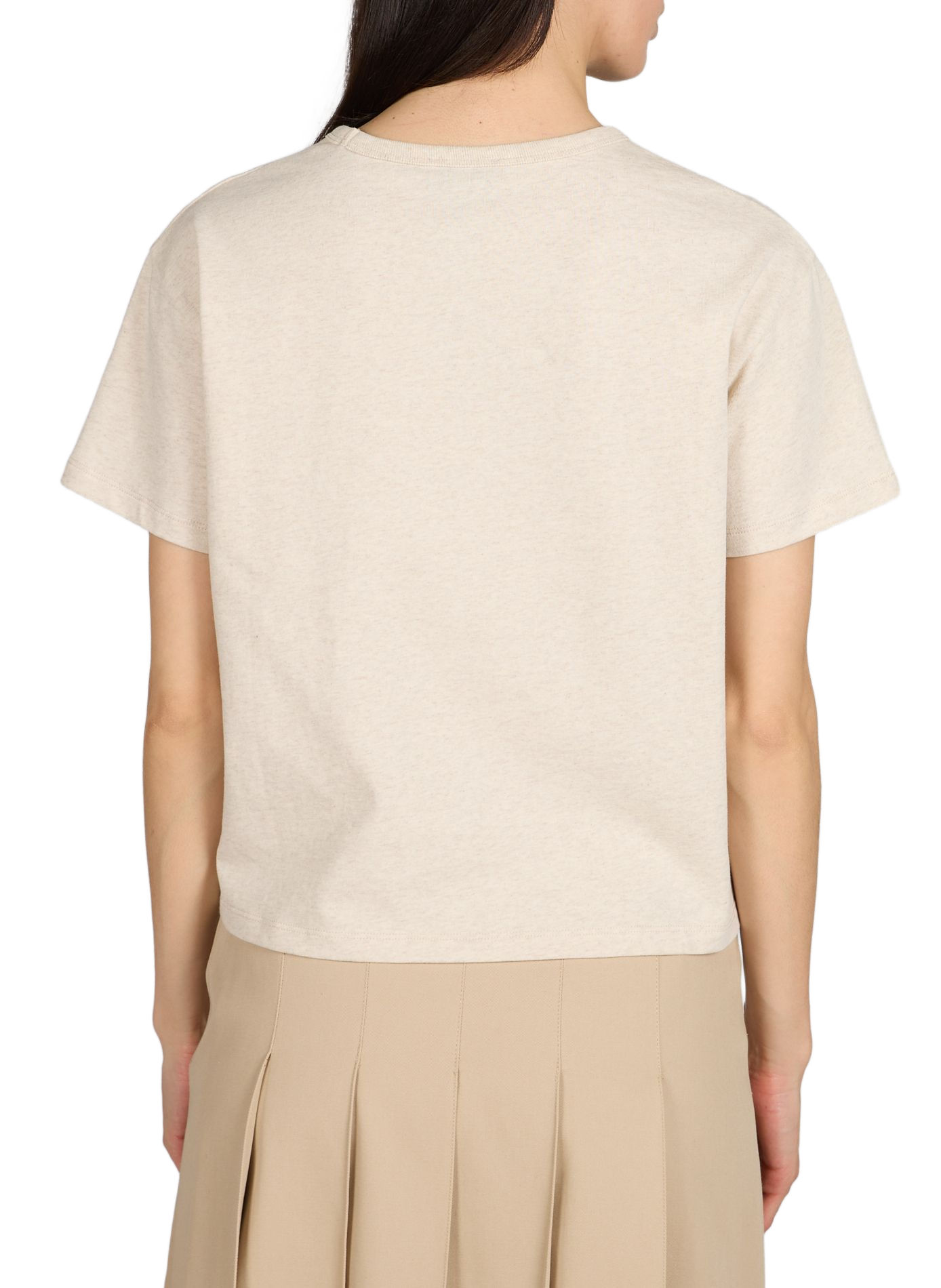 Classic Cotton T-Shirt A.P.C. Beige