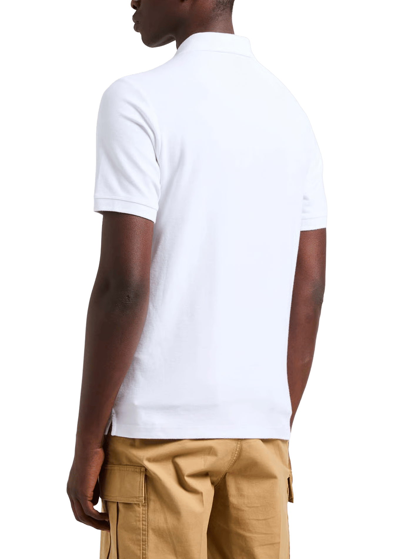 Slim fit polo Wit