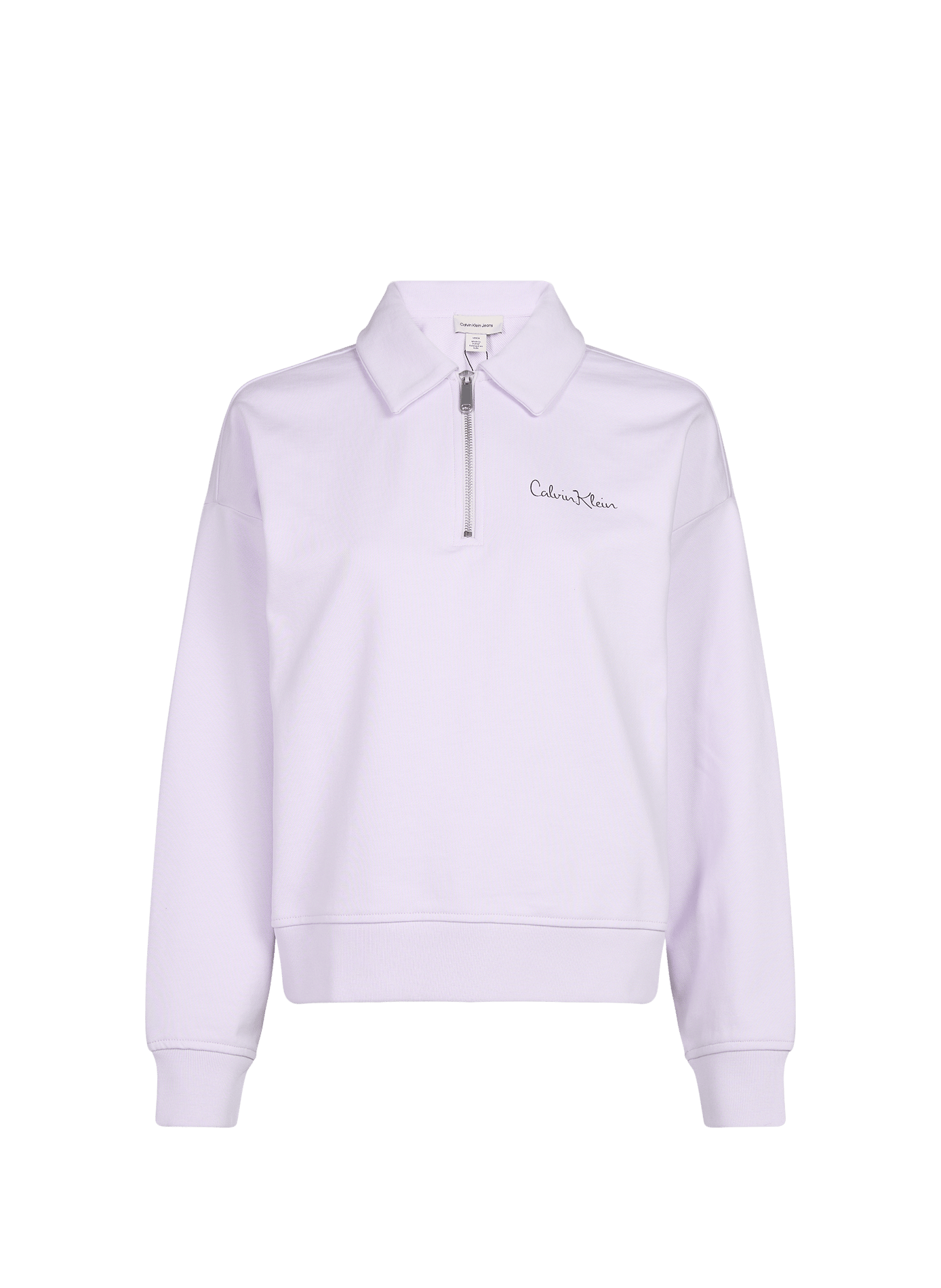 Trui met ritssluiting en gemengd katoen CALVIN KLEIN Paars