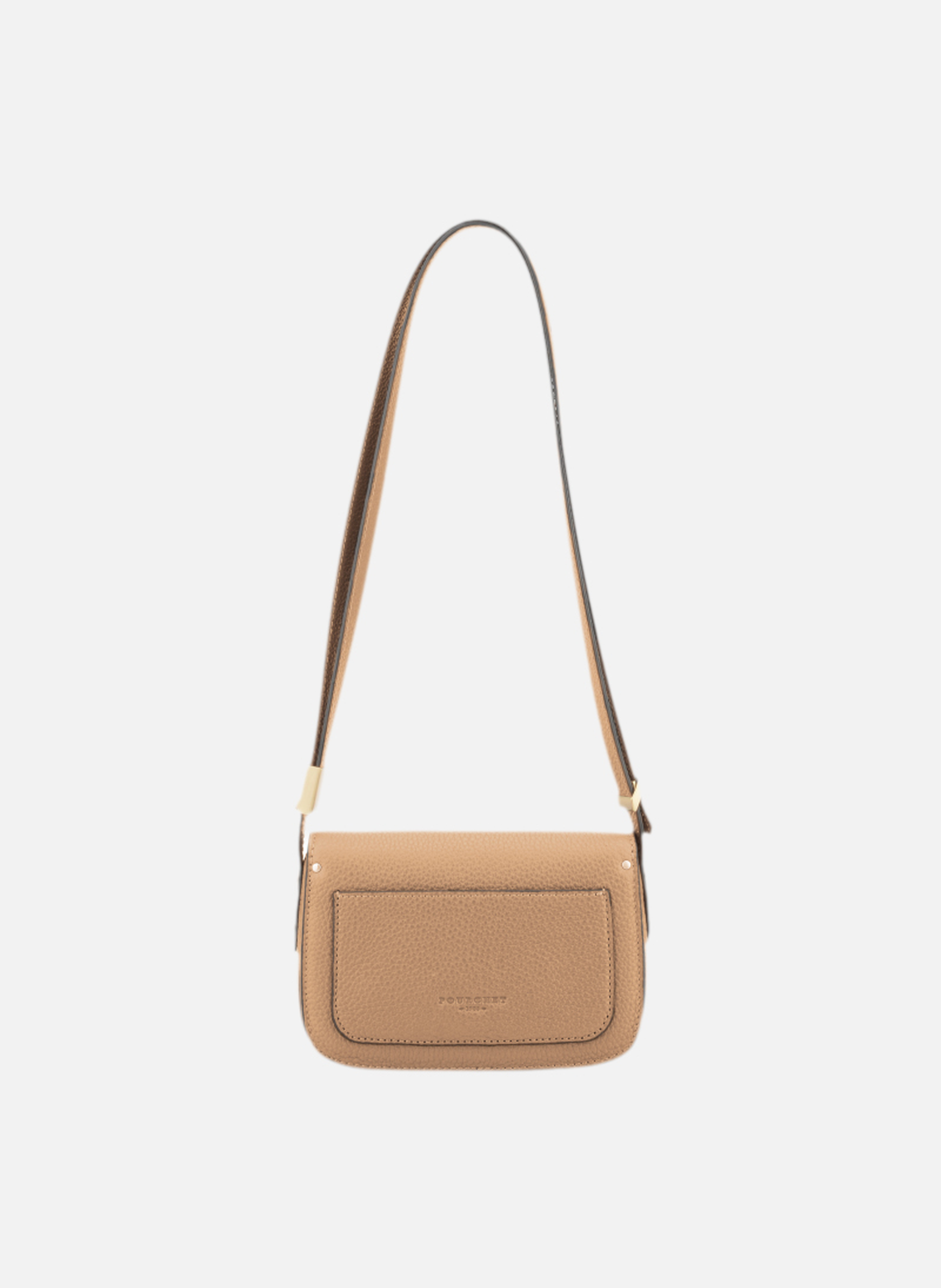 Auteuil | sac besace en cuir de vachette POURCHET Marron
