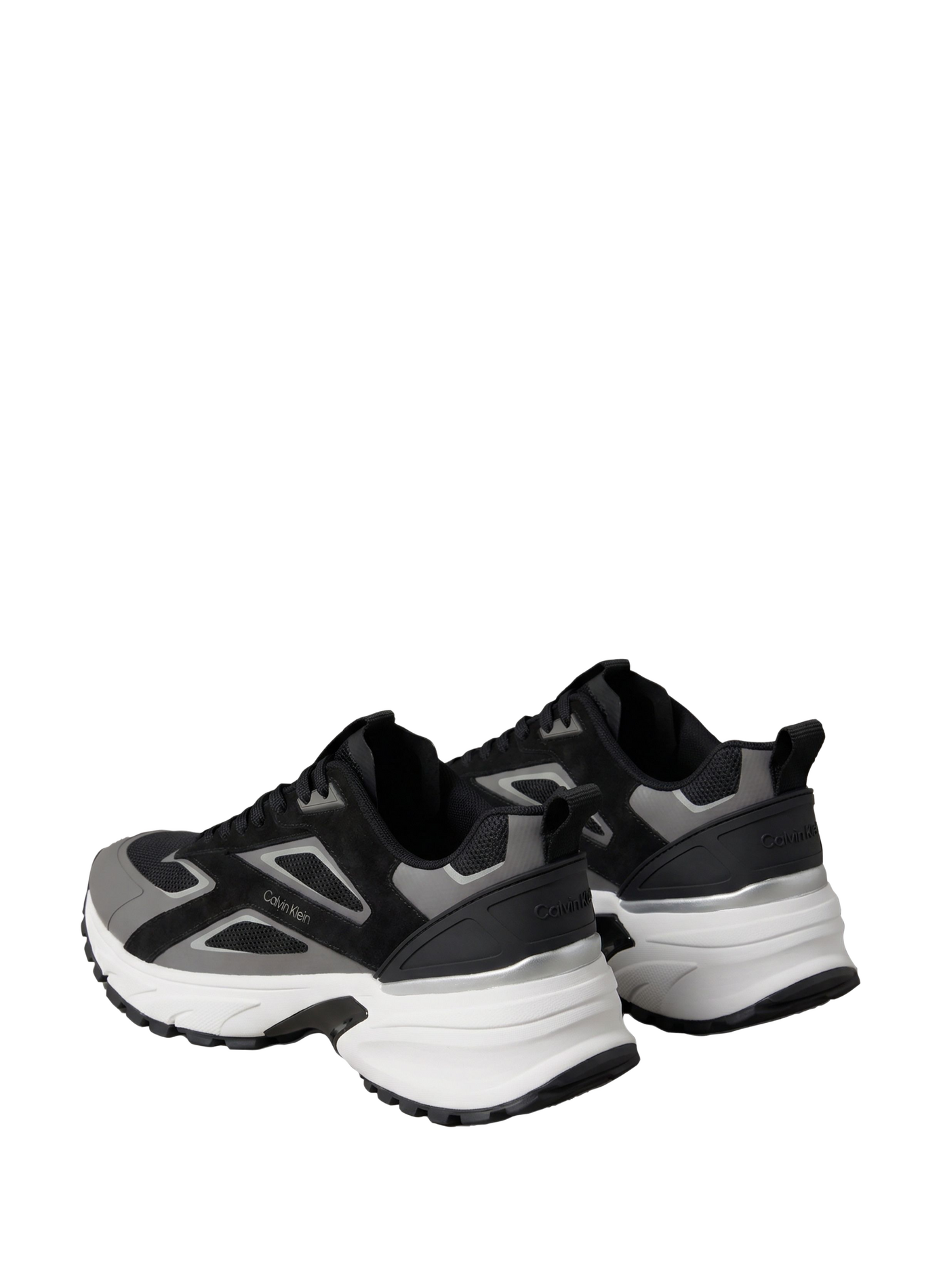 Hike Runner Suede Panel Sneakers CALVIN KLEIN Black