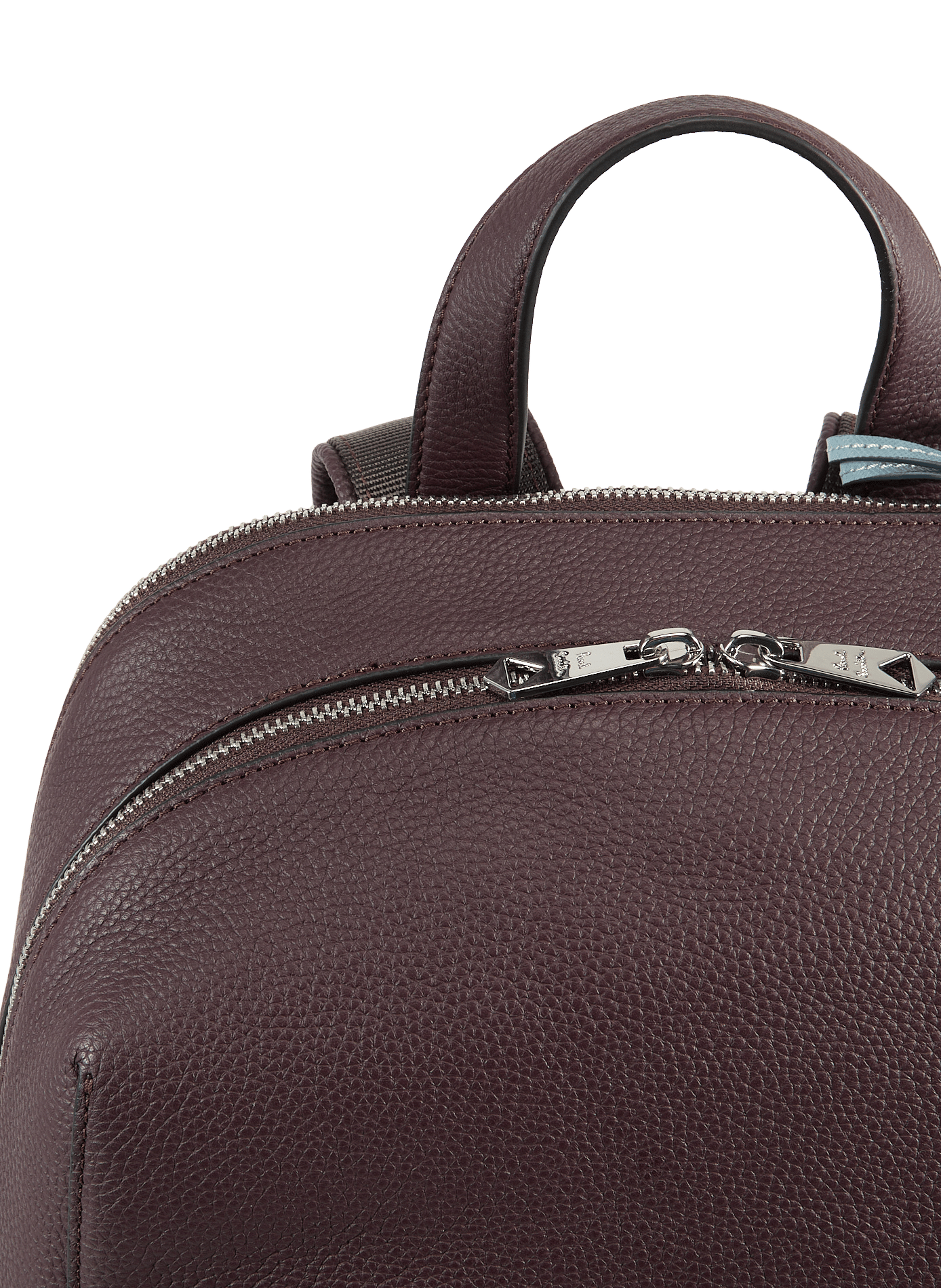 Rucksack aus genarbtem Leder PAUL SMITH Rot