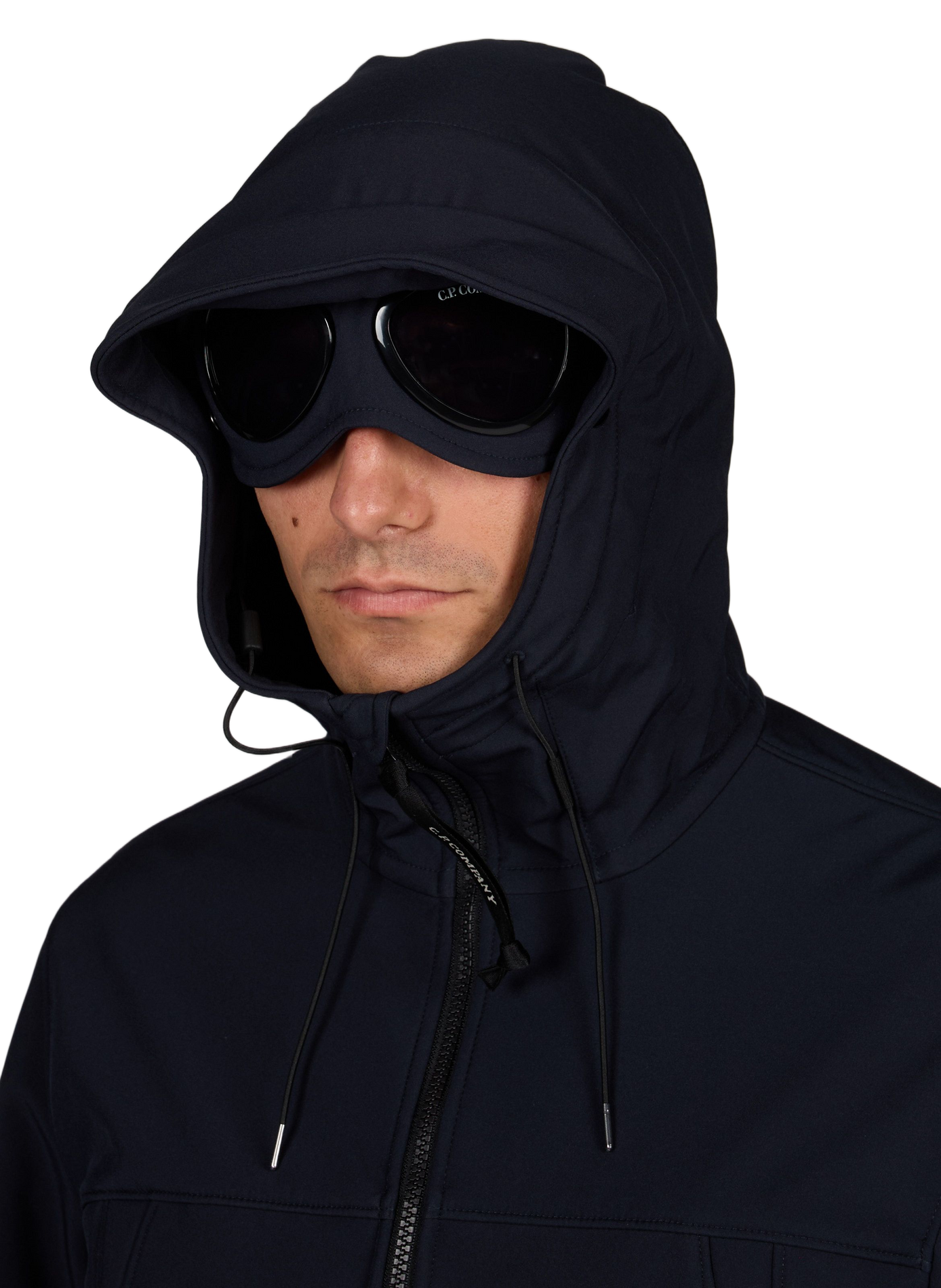 Veste légère à capuche CP COMPANY Bleu