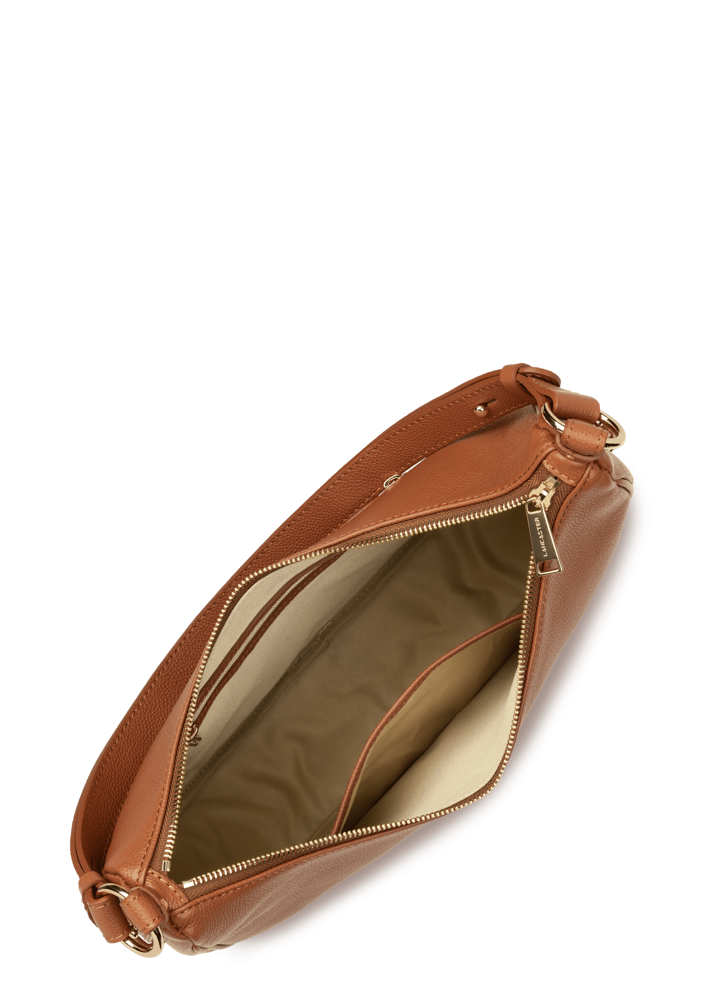 Grand sac besace - milano aria | Marron LANCASTER Femme