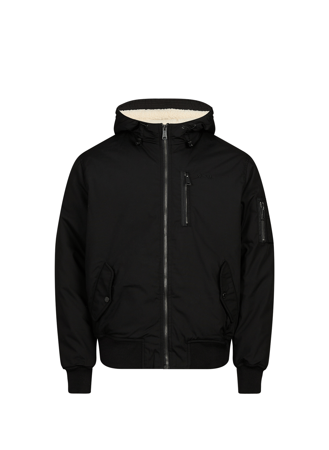 Parka à capuche  SCHOTT Noir