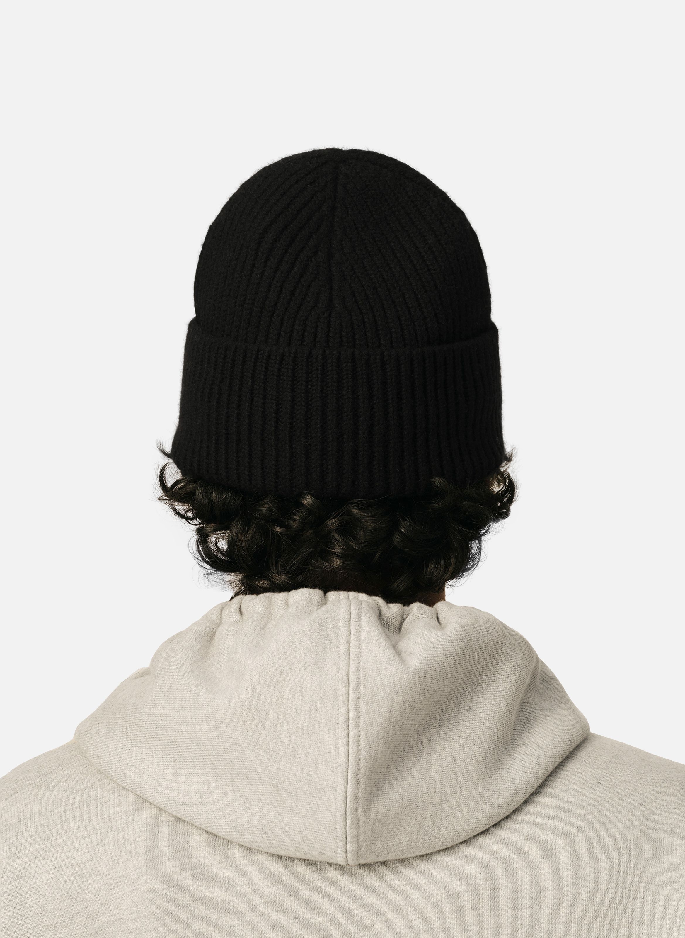 Bonnet unisexe en laine ami de coeur AMI PARIS Noir