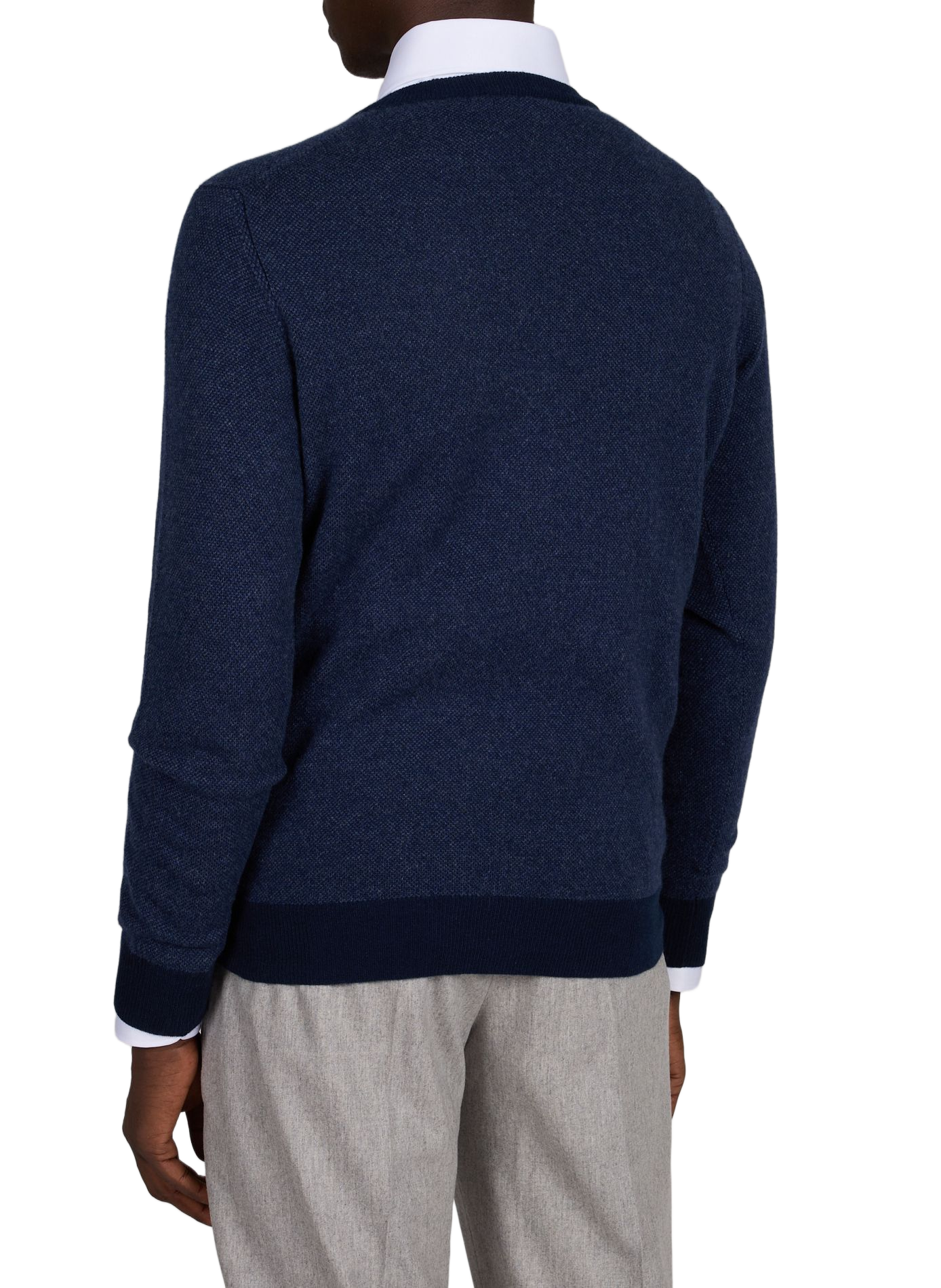 Straight cashmere sweater AURELIEN Blue