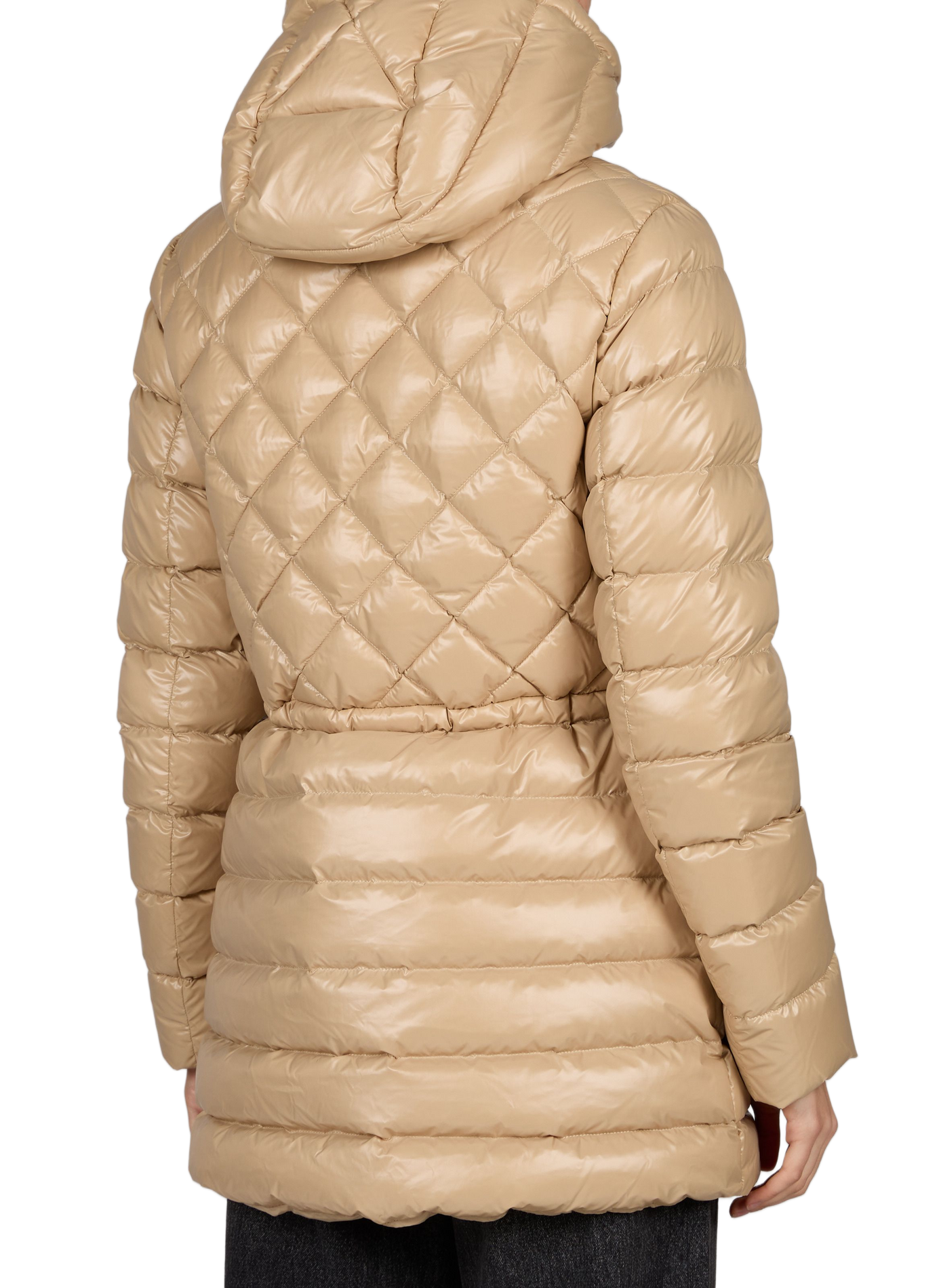Quilted hooded Down jacket MACKAGE Beige