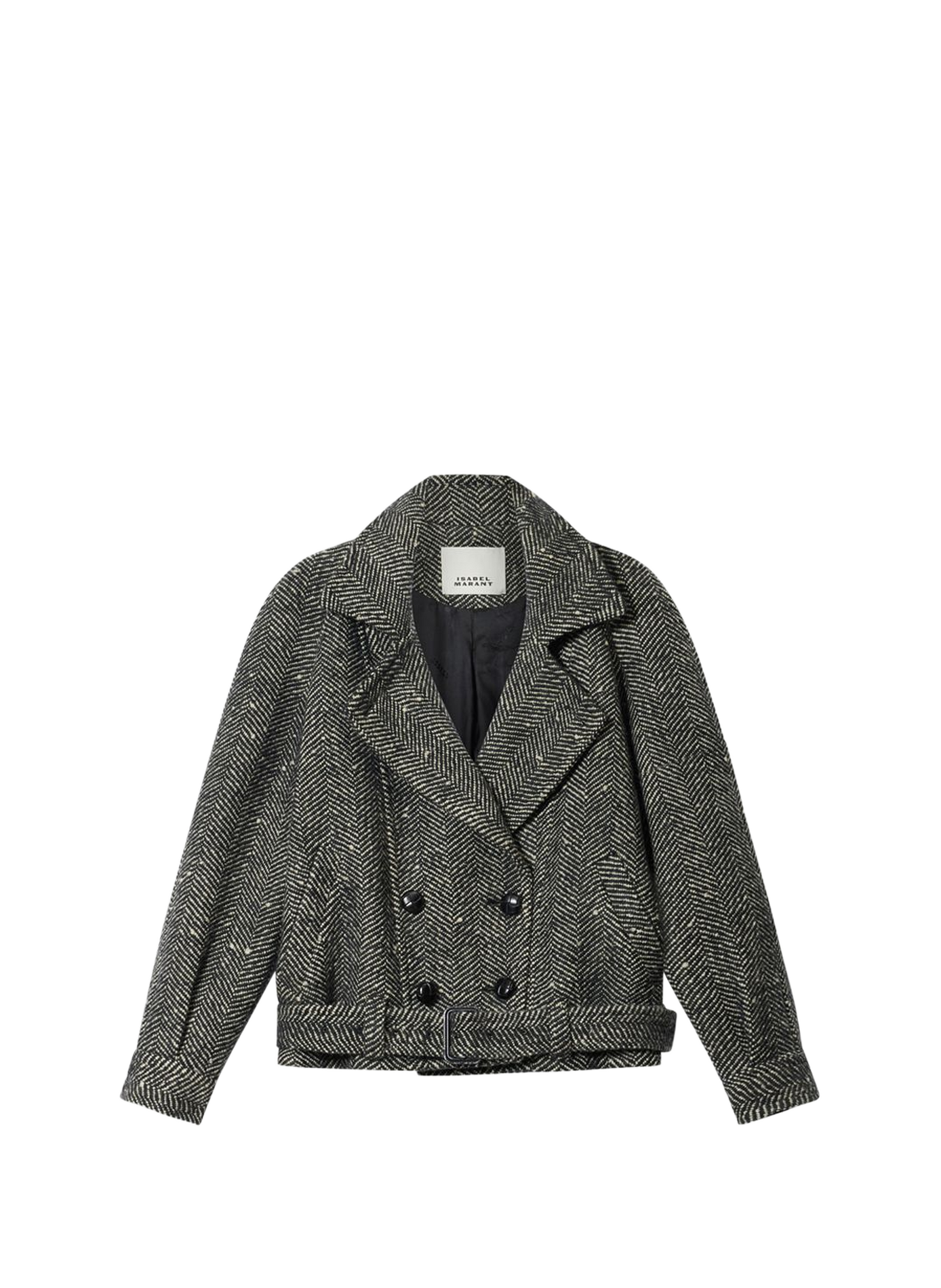 Elvane herringbone wool coat ISABEL MARANT Multicolour