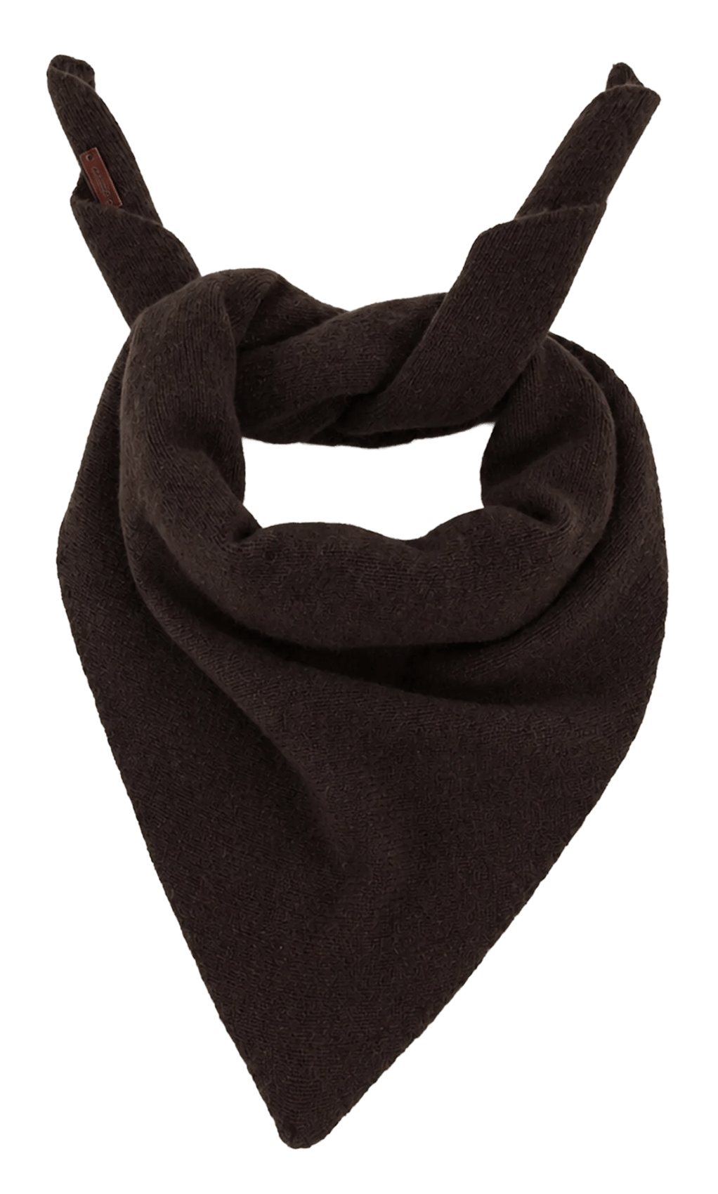 Foulard en maille quadro SESSUN Marron