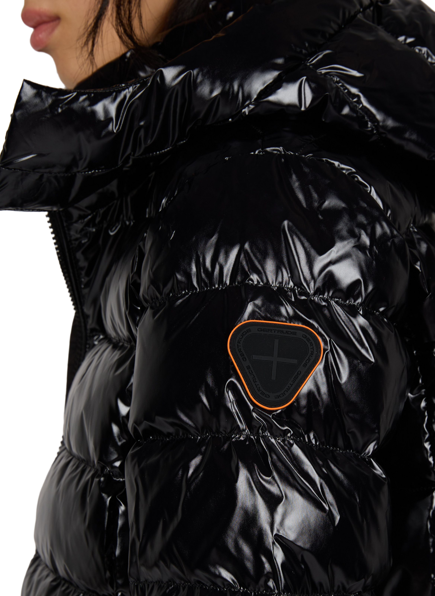 Patent Francebright fitted puffer jacket | Black GERTRUDE Women