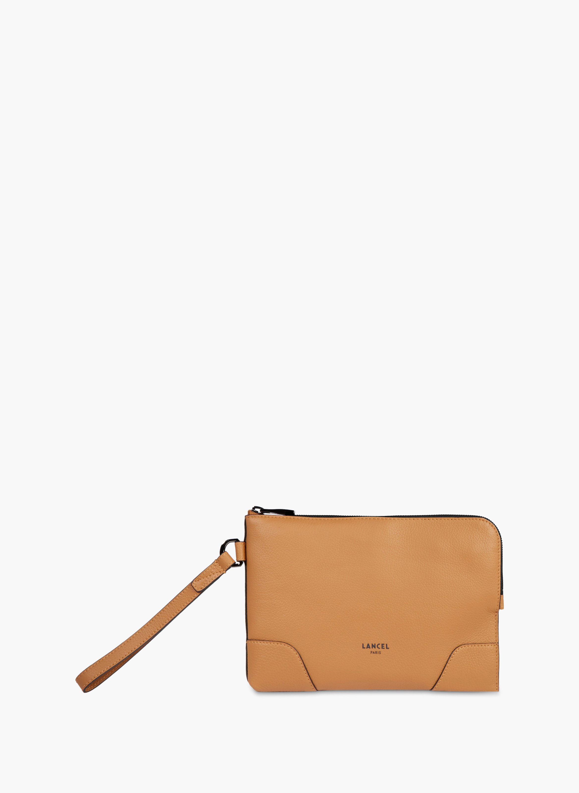 Pochette zippée s charlie de lancel en cuir LANCEL Marron