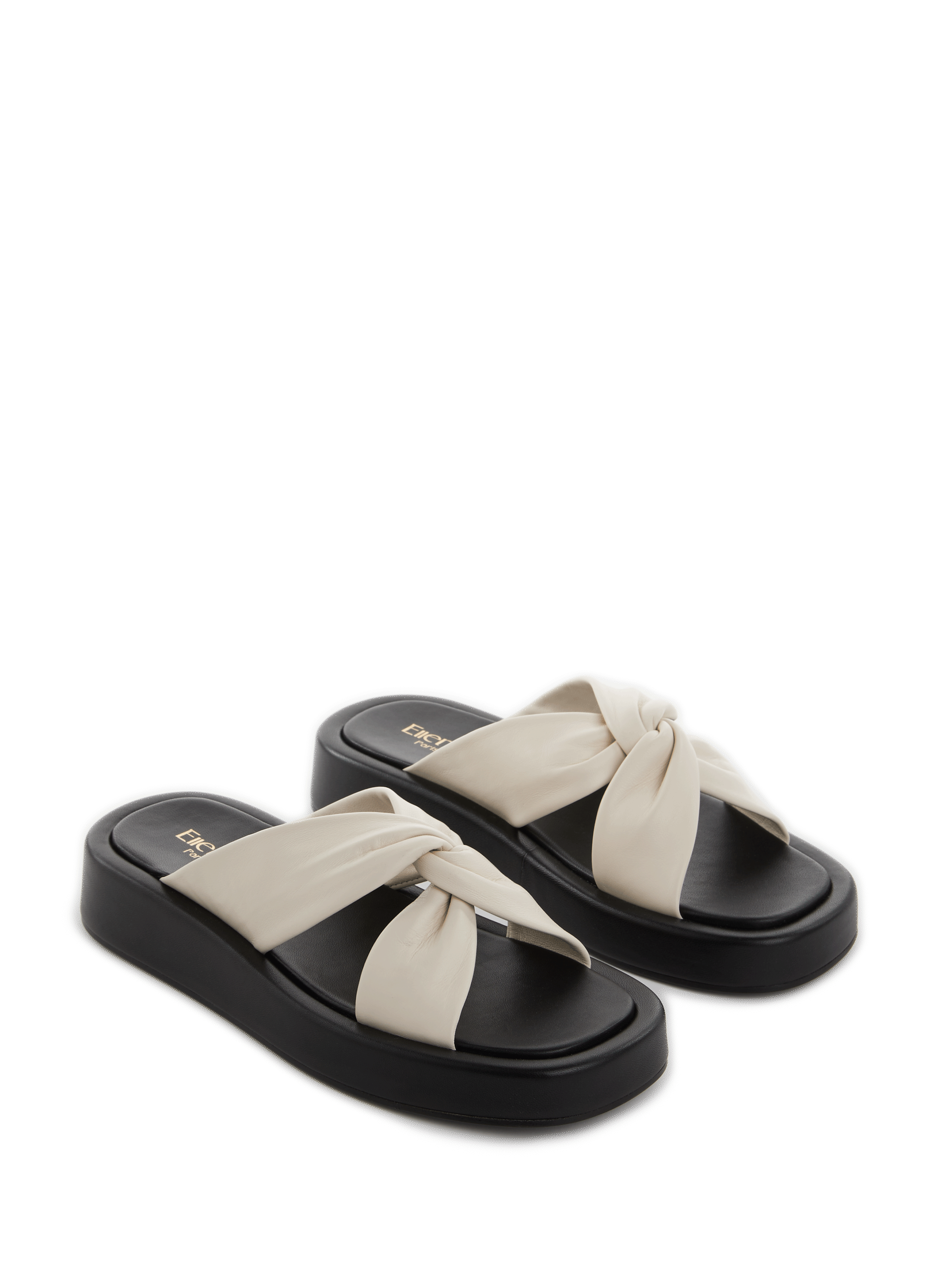 Sandales à plateforme en cuir