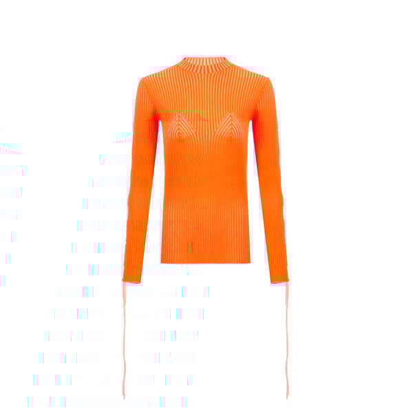 Pull en maille côtelée