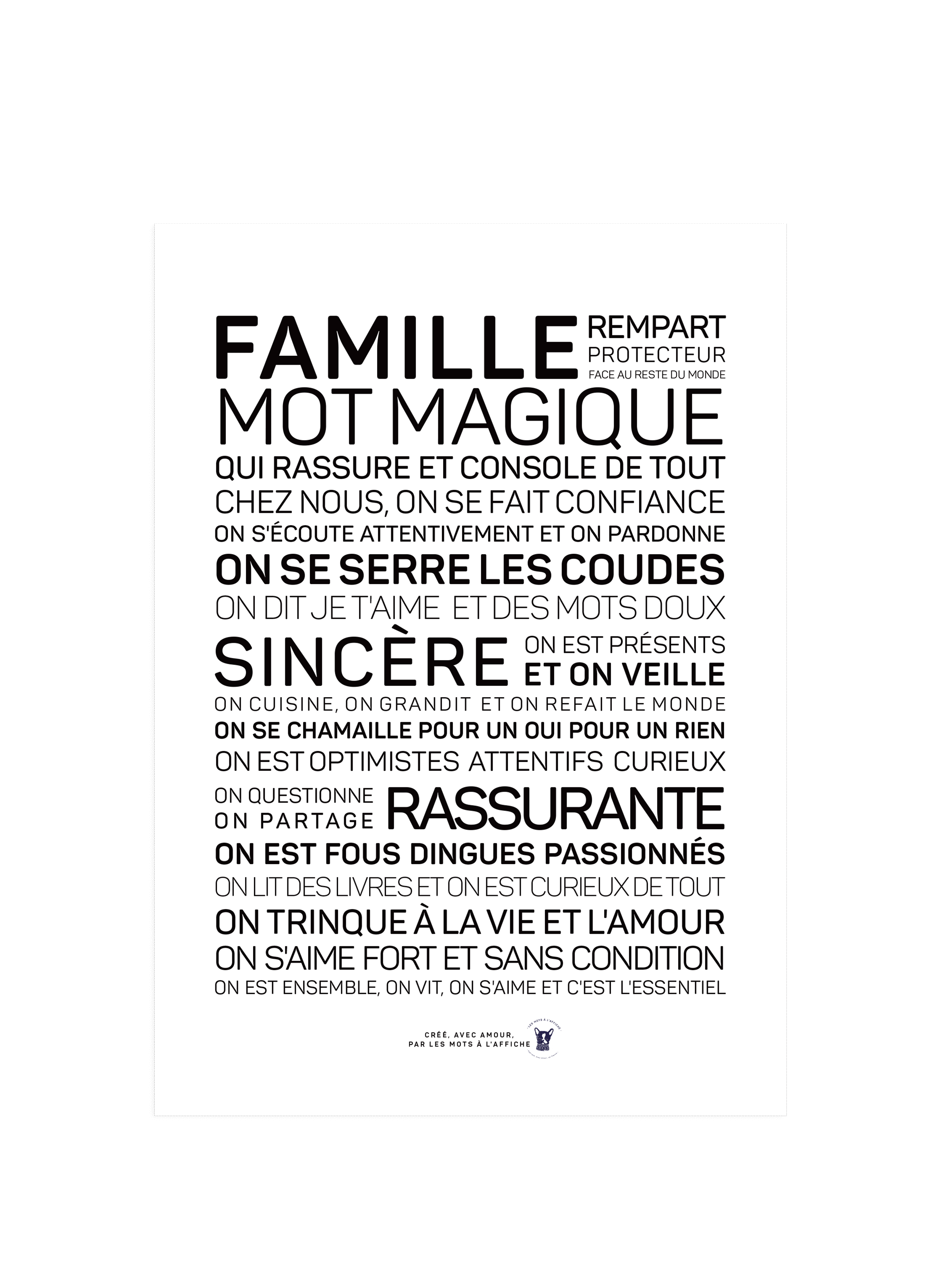 Affiche Famille