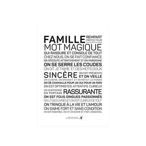 Affiche Famille