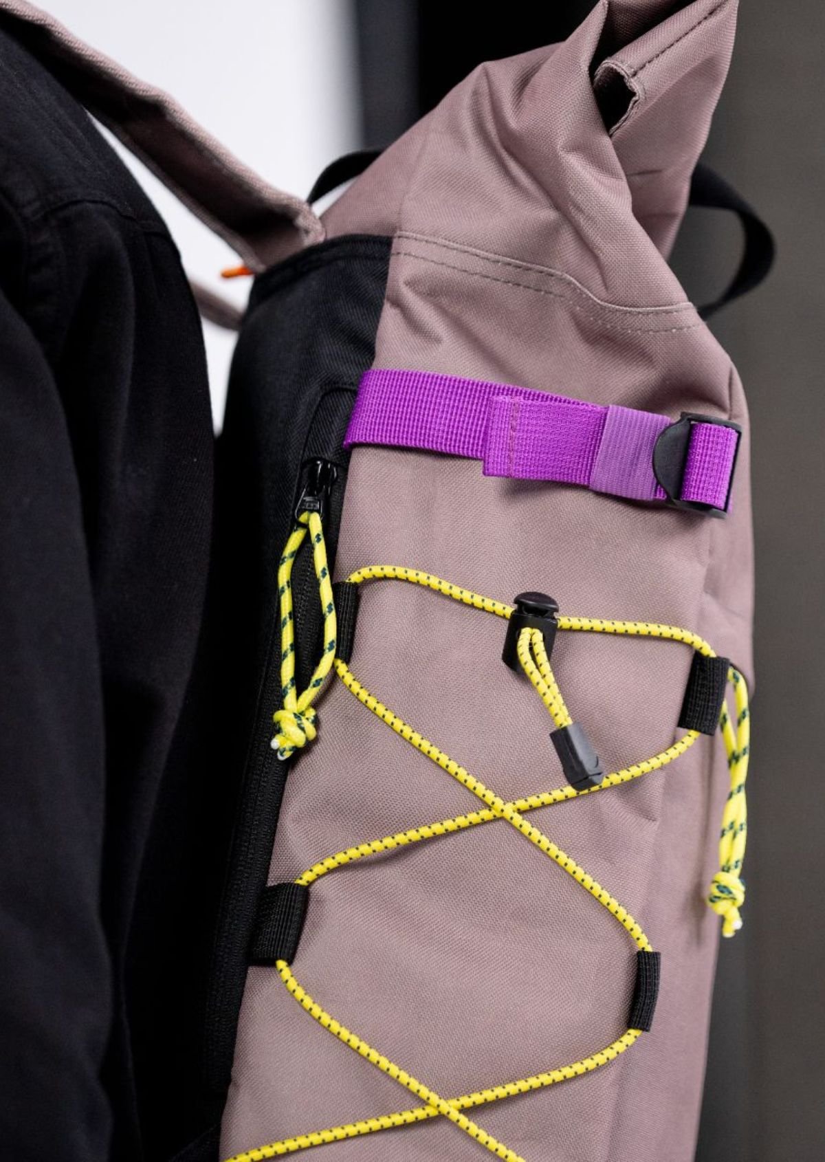 Sac à dos en polyester recyclé rolltop BILLYBELT Marron