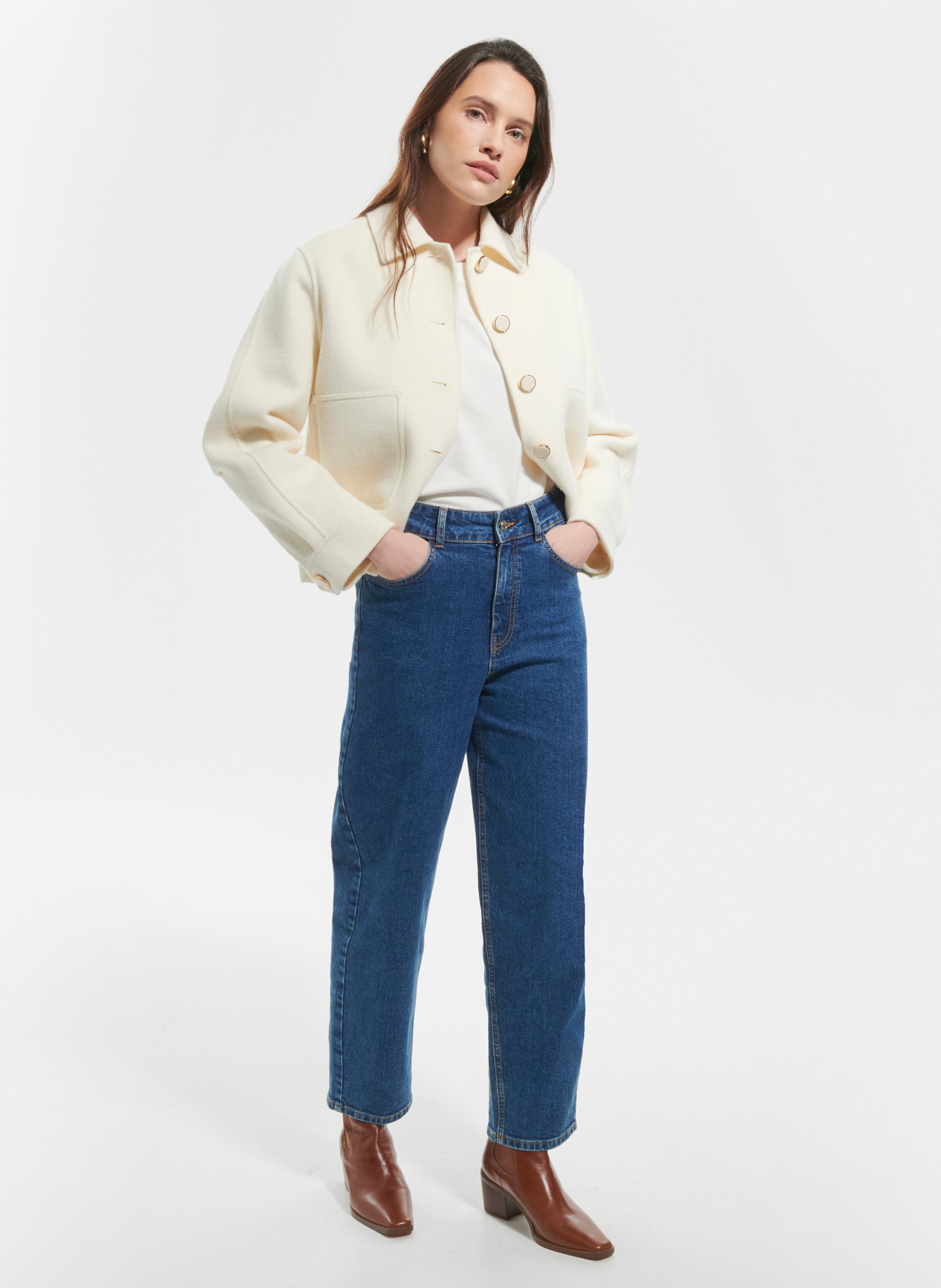 Manteau  majorque ZAPA Blanc