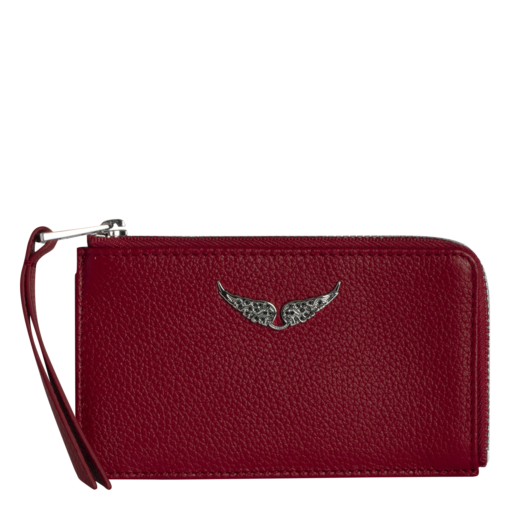 Porte-cartes en cuir zv card ZADIG&VOLTAIRE Rose