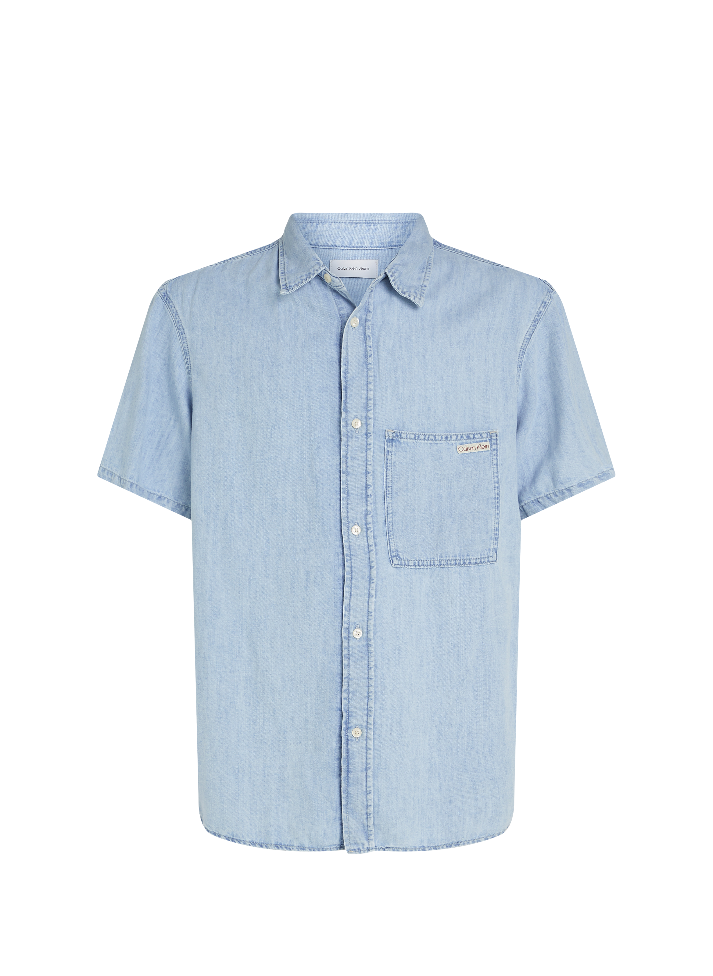 Cotton and linen shirt CALVIN KLEIN White