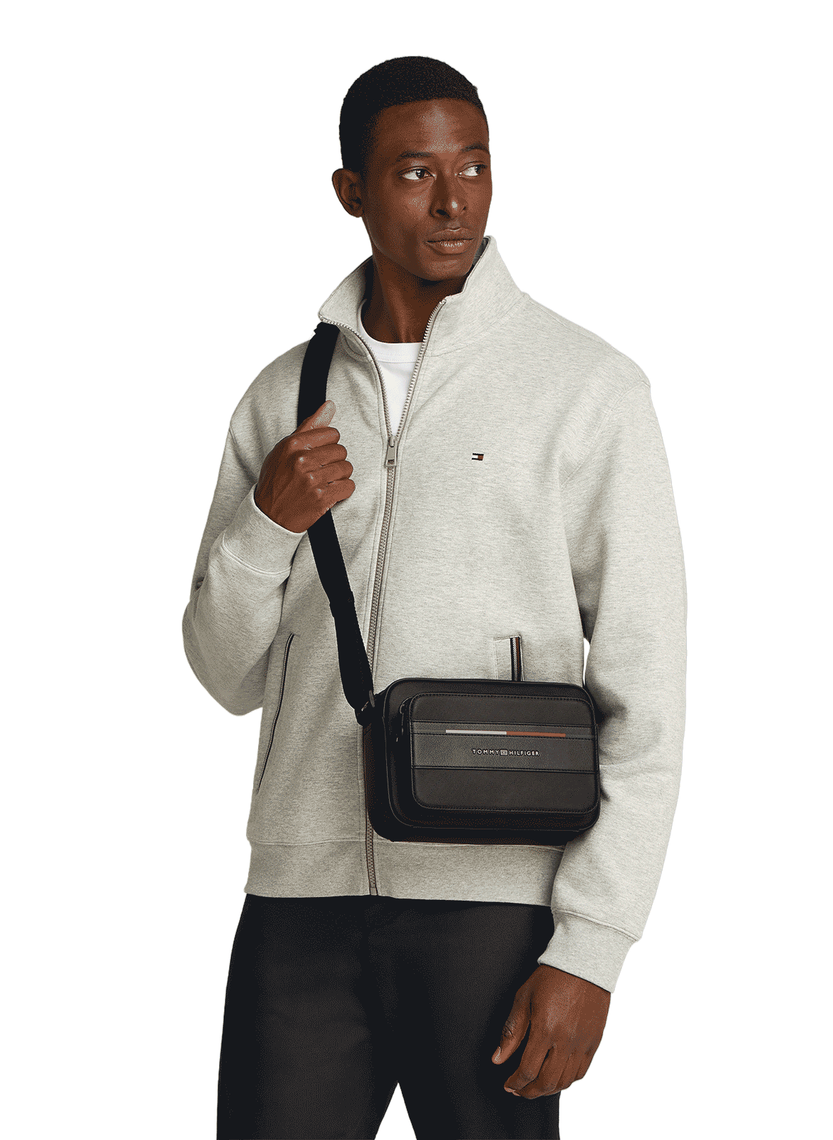 Sac à bandoulière Messenger  TOMMY HILFIGER Noir